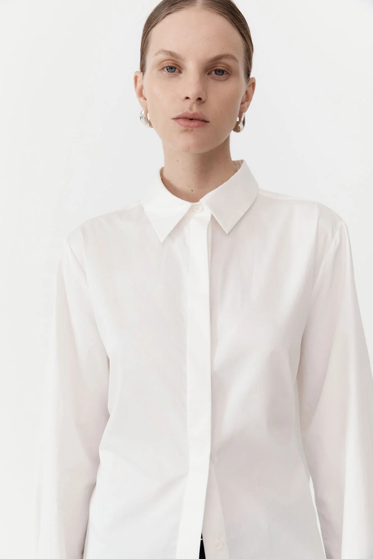 OPEN BACK SHIRT WHITE