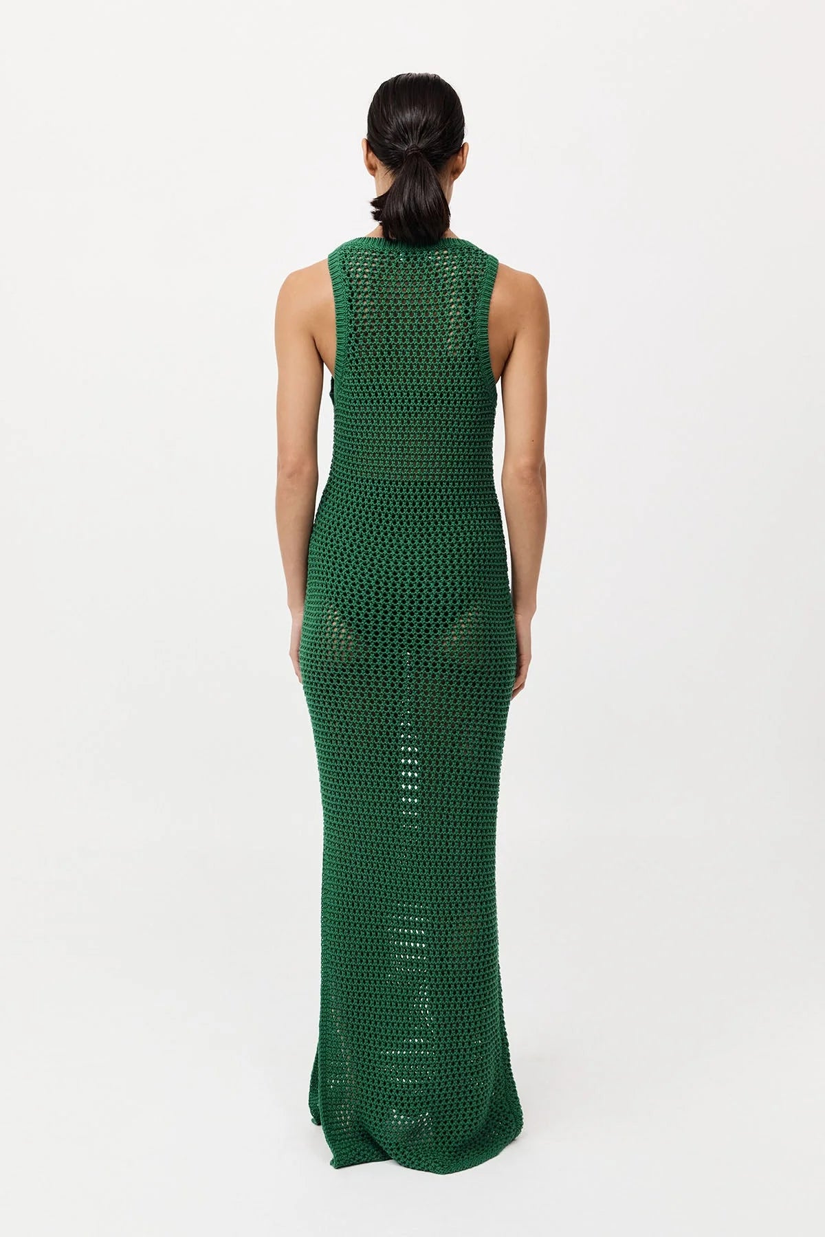 COTTON CROCHET DRESS VERDE