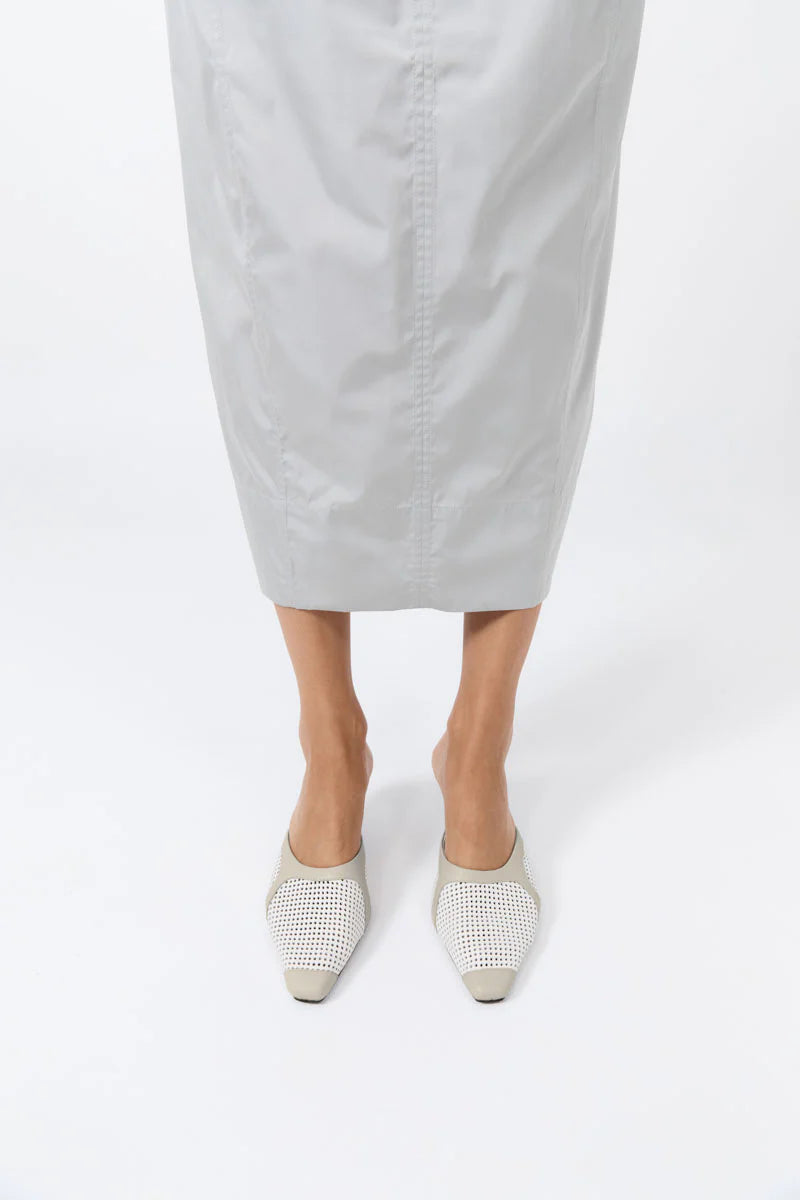 PERFORATED HEEL OFF WHITE