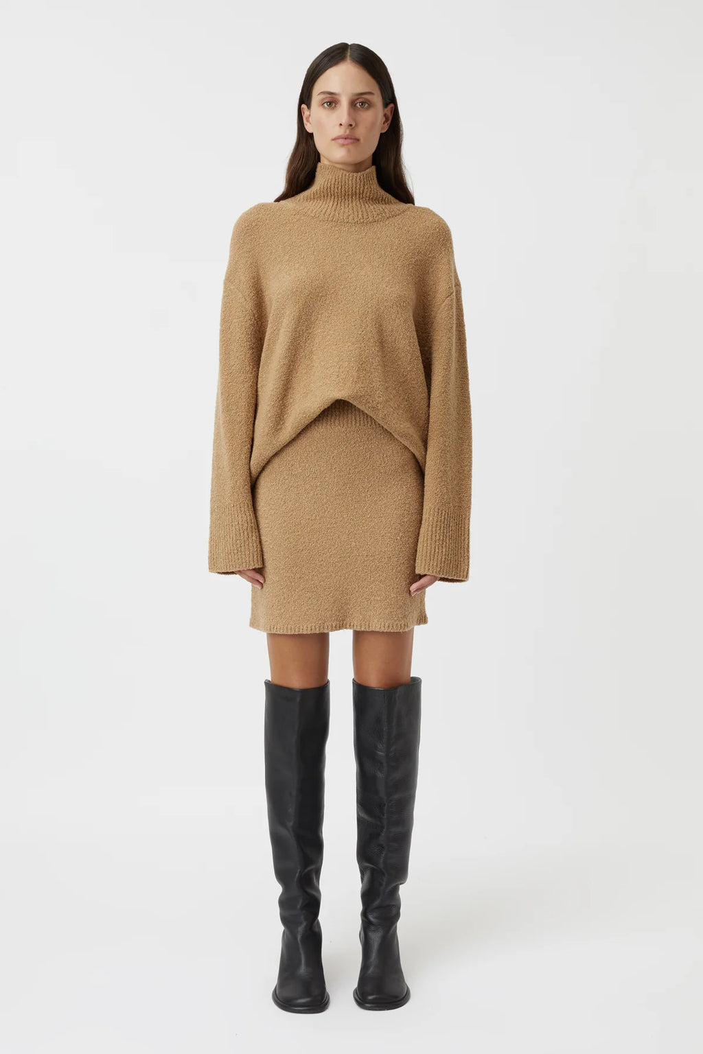 LENORA MINI SKIRT TAN