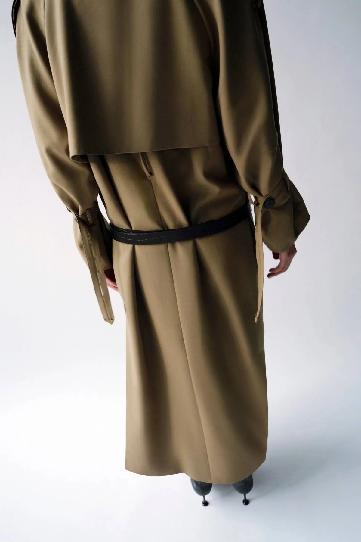 LANDON CROC BELT CHOCOLATE