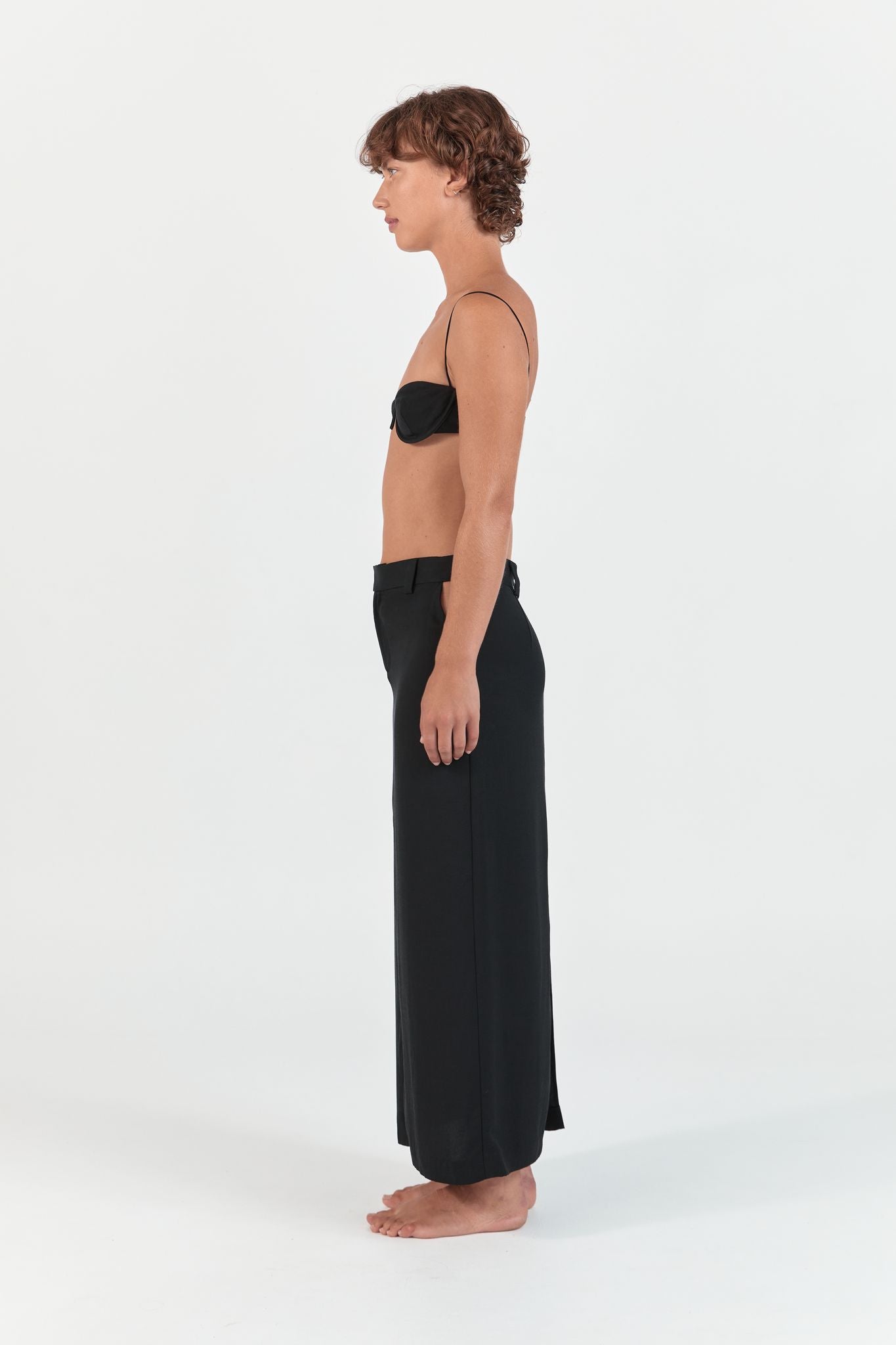 CUT OUT TAILORED SKIRT BLACK