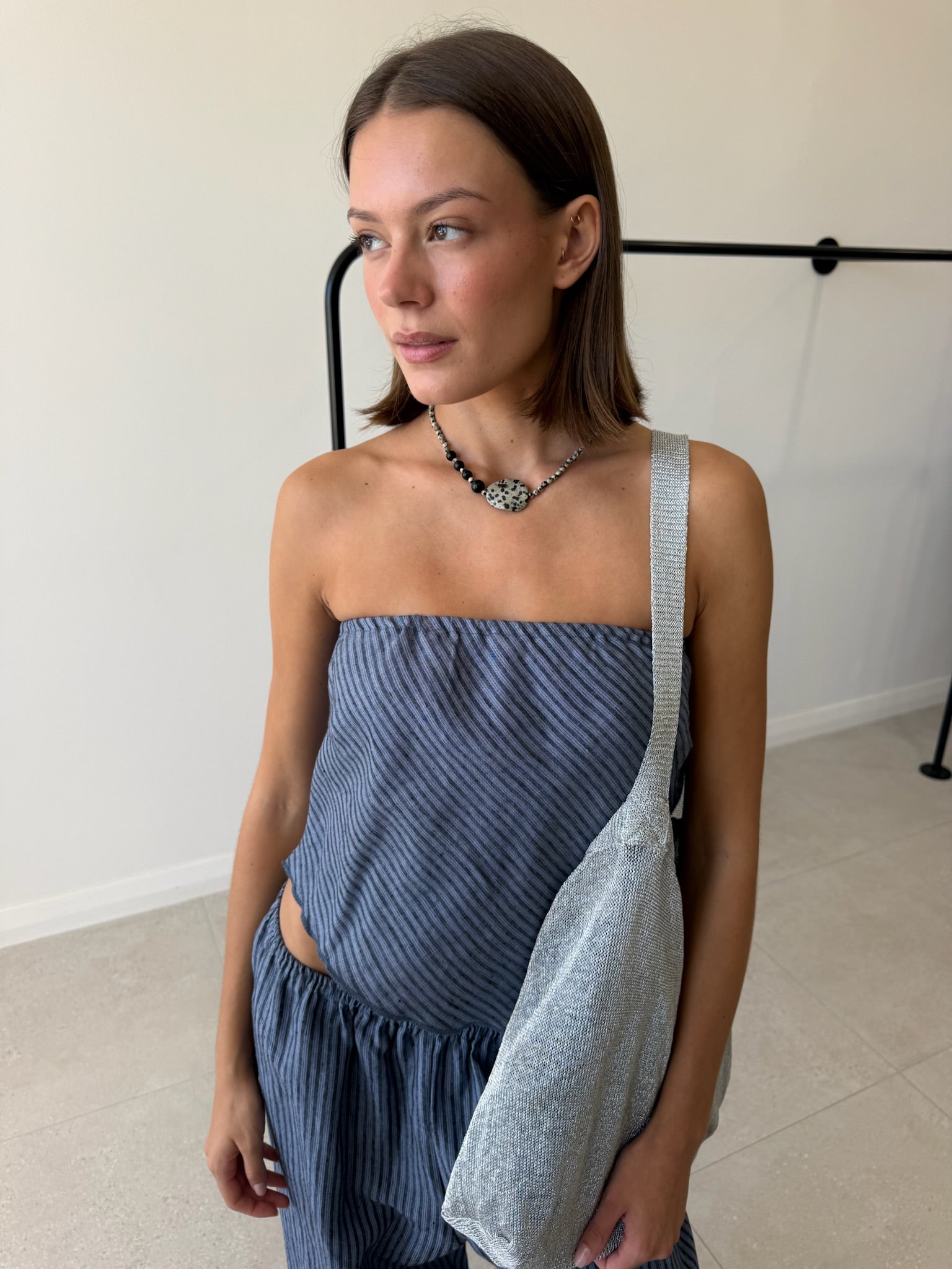 LINE TOP AZURE STRIPE