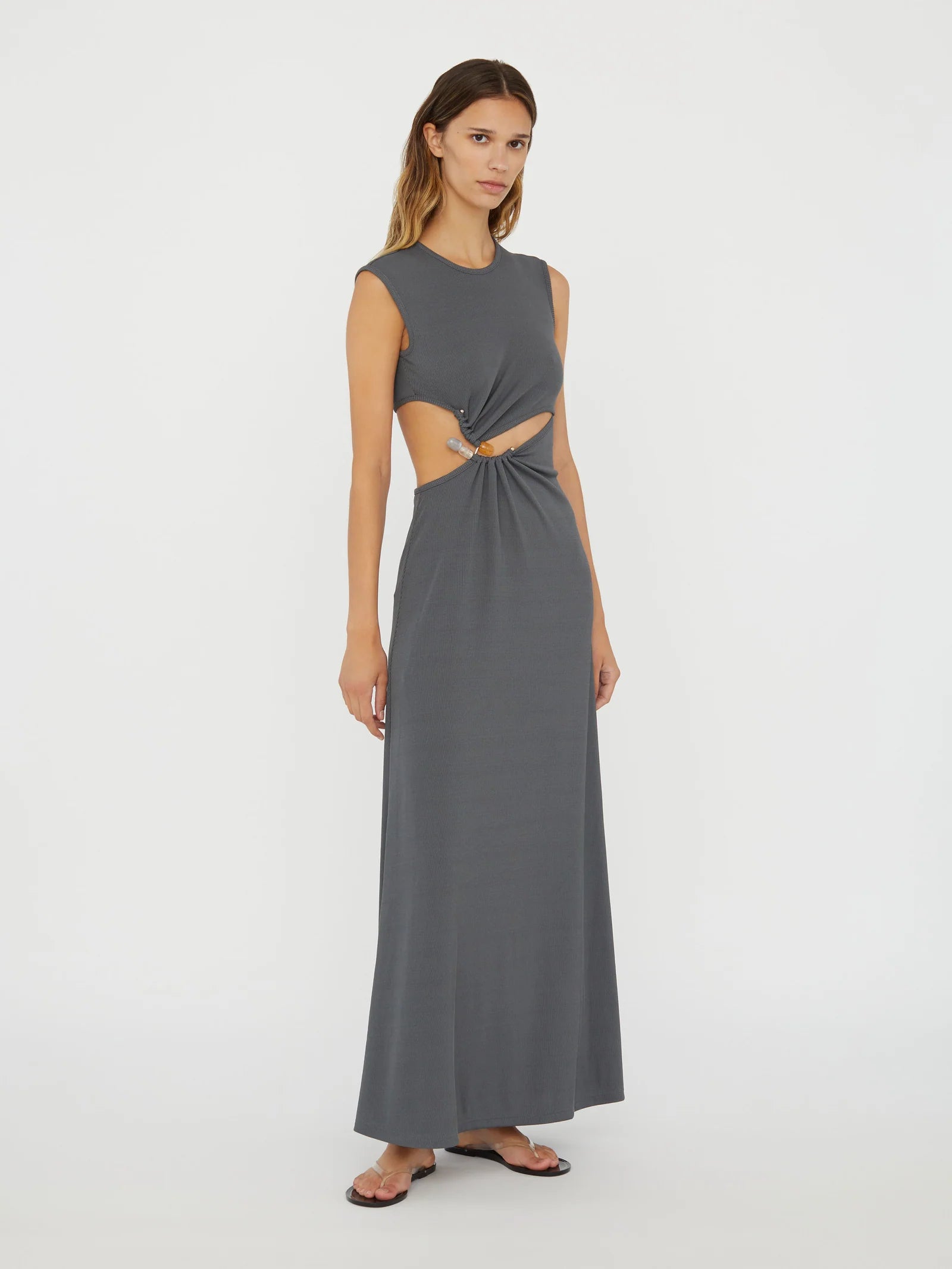 CONCAVE STONE TANK DRESS STEEL