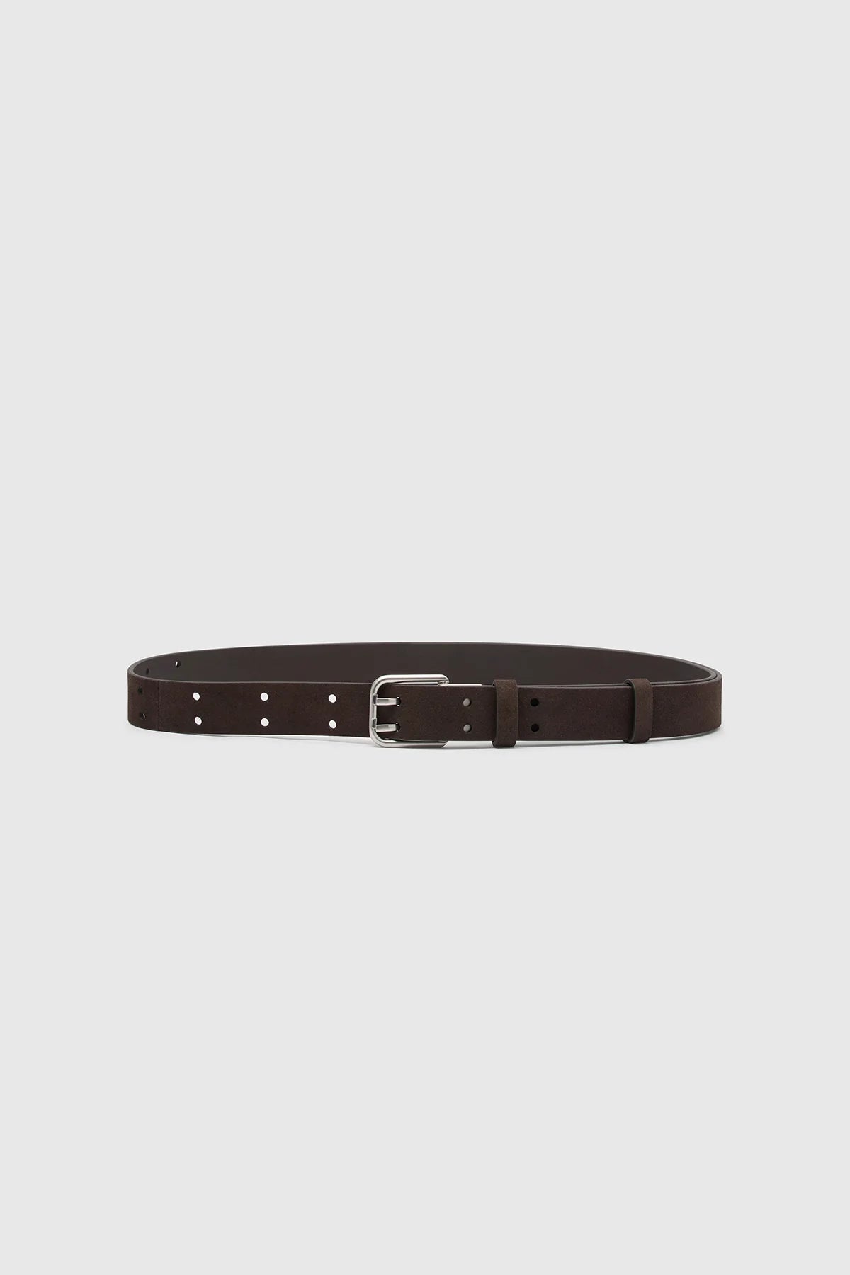 LANDON SUEDE BELT CHOCOLATE