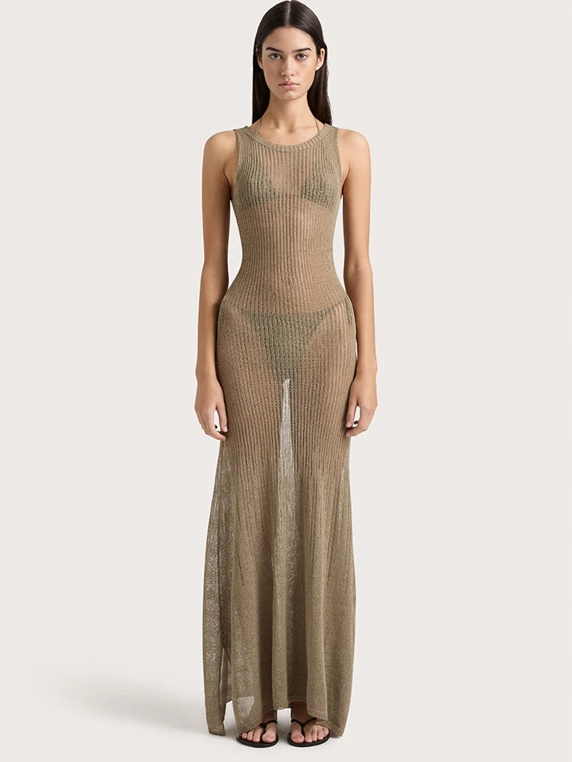 CORDE MAXI DRESS KHAKI