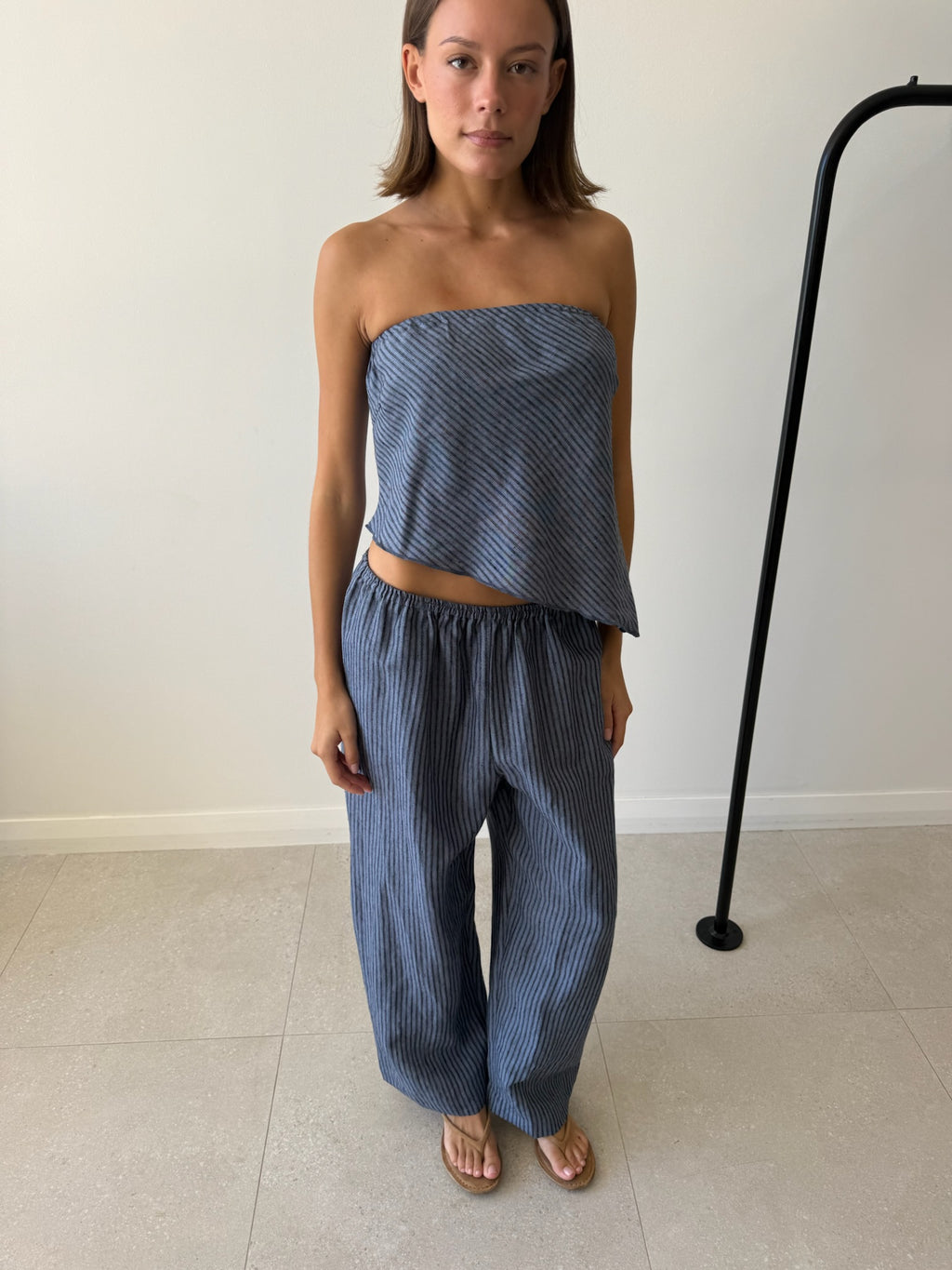 LINE TOP AZURE STRIPE