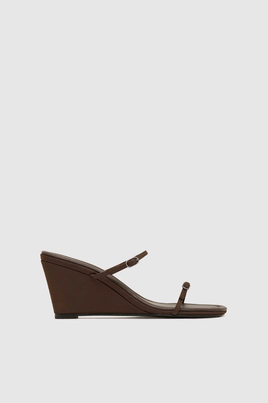 PETIT BELT DETAIL WEDGE MOCHA