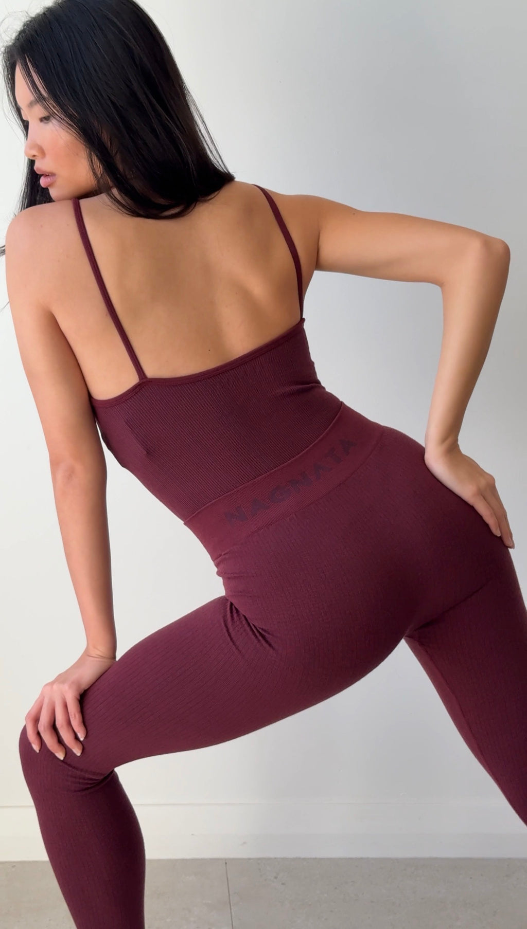 PINSTRIPE WOOL BODYSUIT MULBERRY