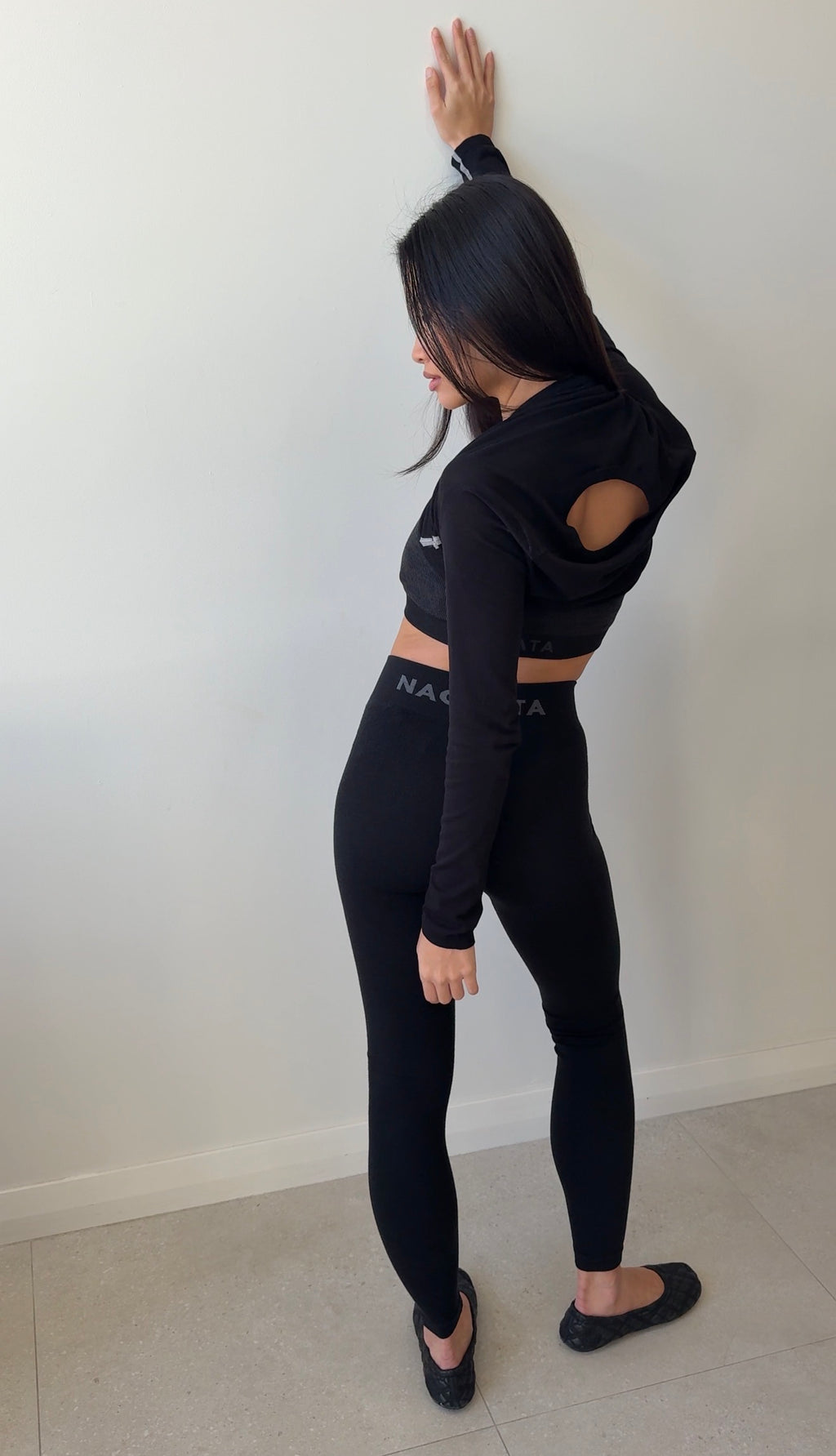 CLASSIC WOOL RIB LEGGING BLACK