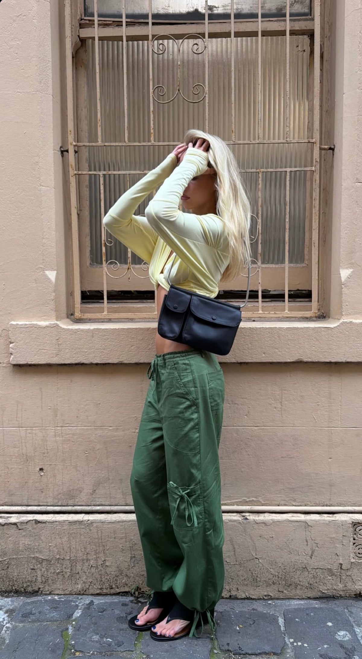 ZYA CARGO PANT GREEN
