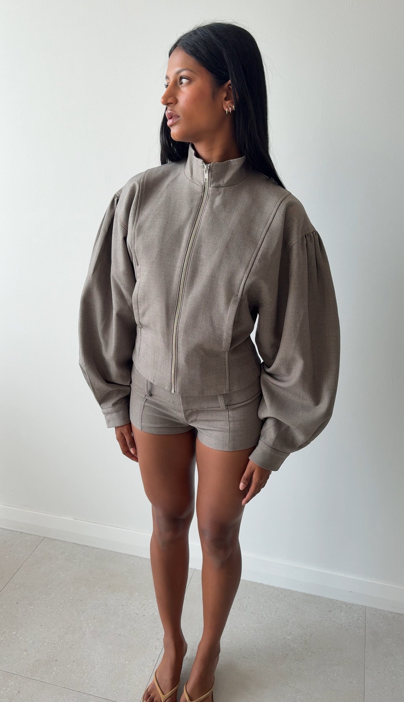 GLOBO JACKET WARM GREY