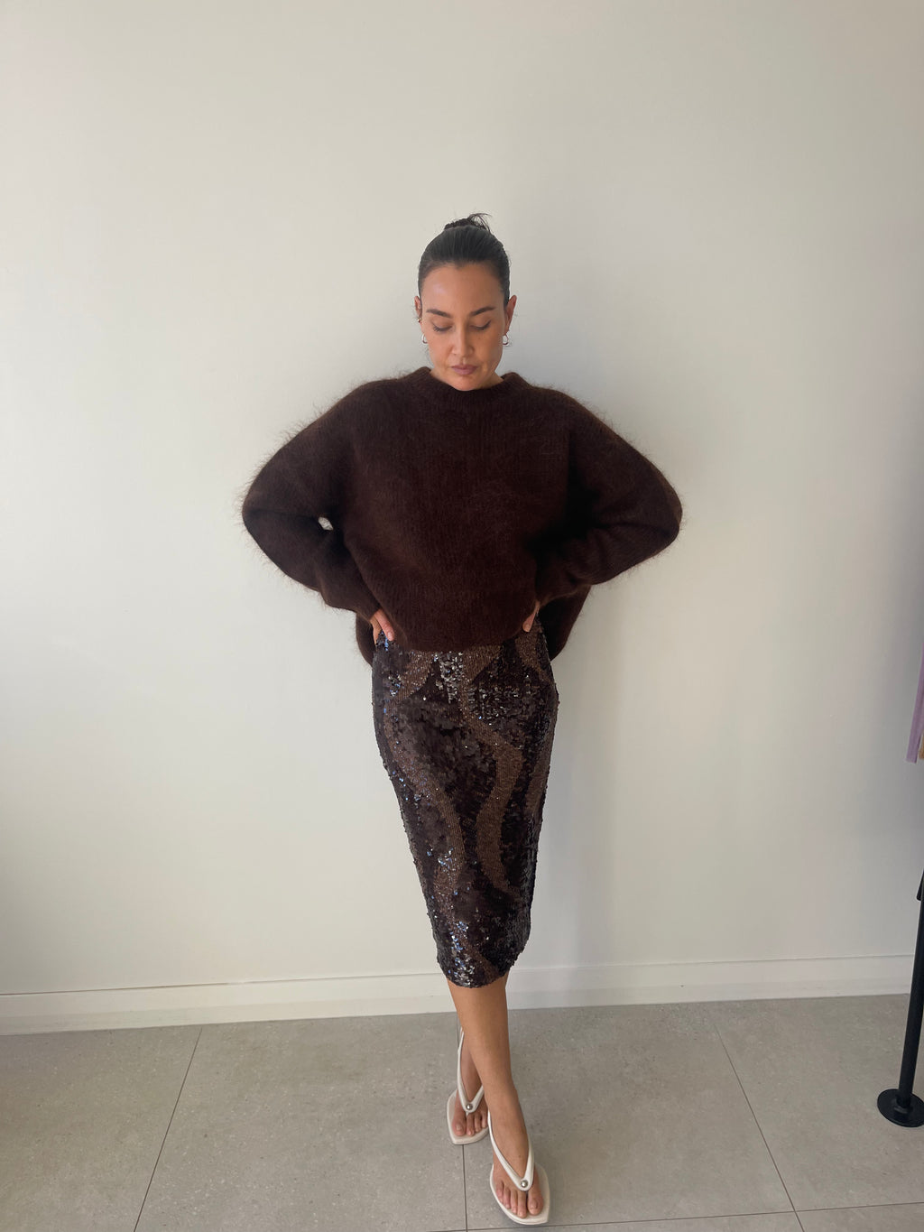 HEDIONE SKIRT MOCHA