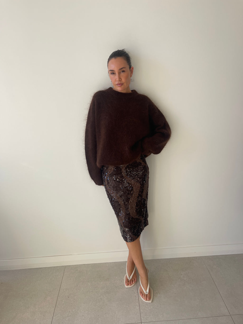 HEDIONE SKIRT MOCHA