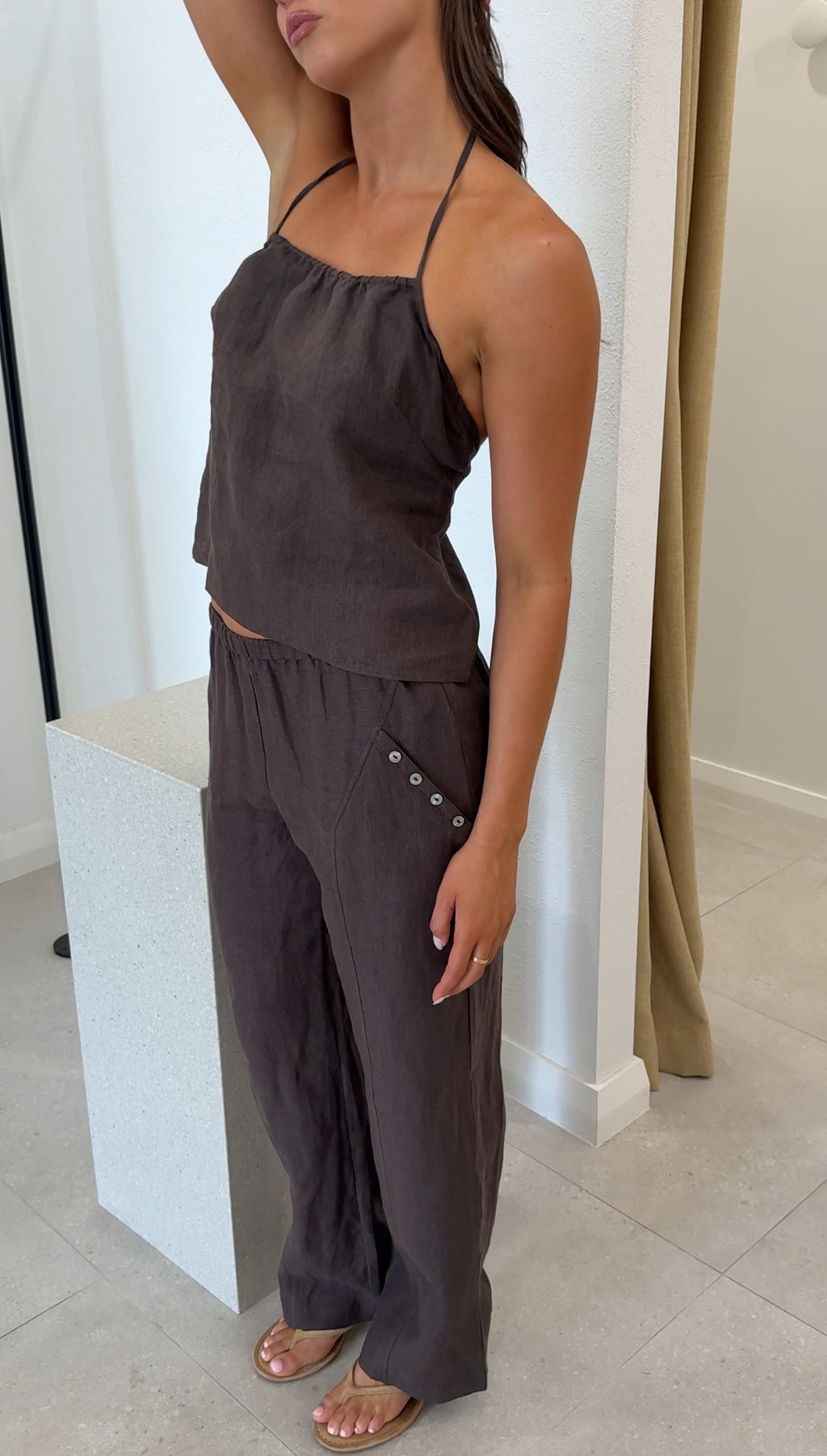 O RING HALTER BARK