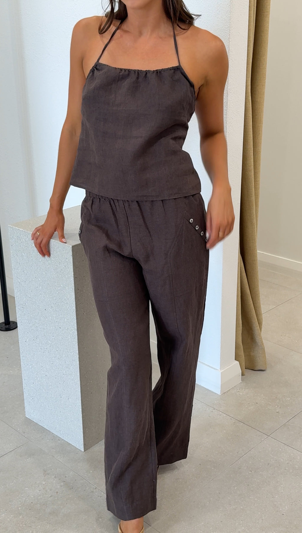 O RING HALTER BARK