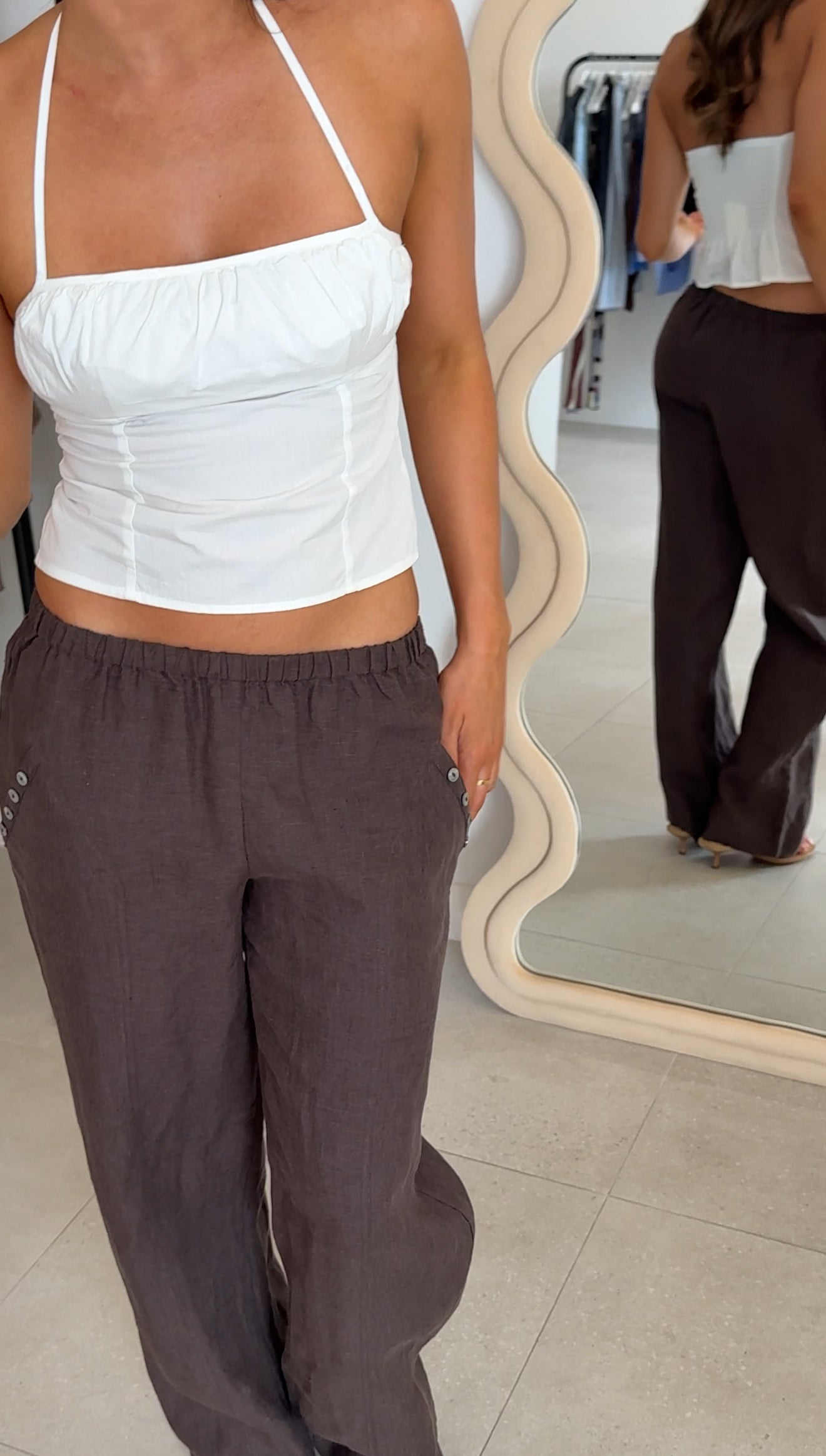 STRAP TOP WHITE