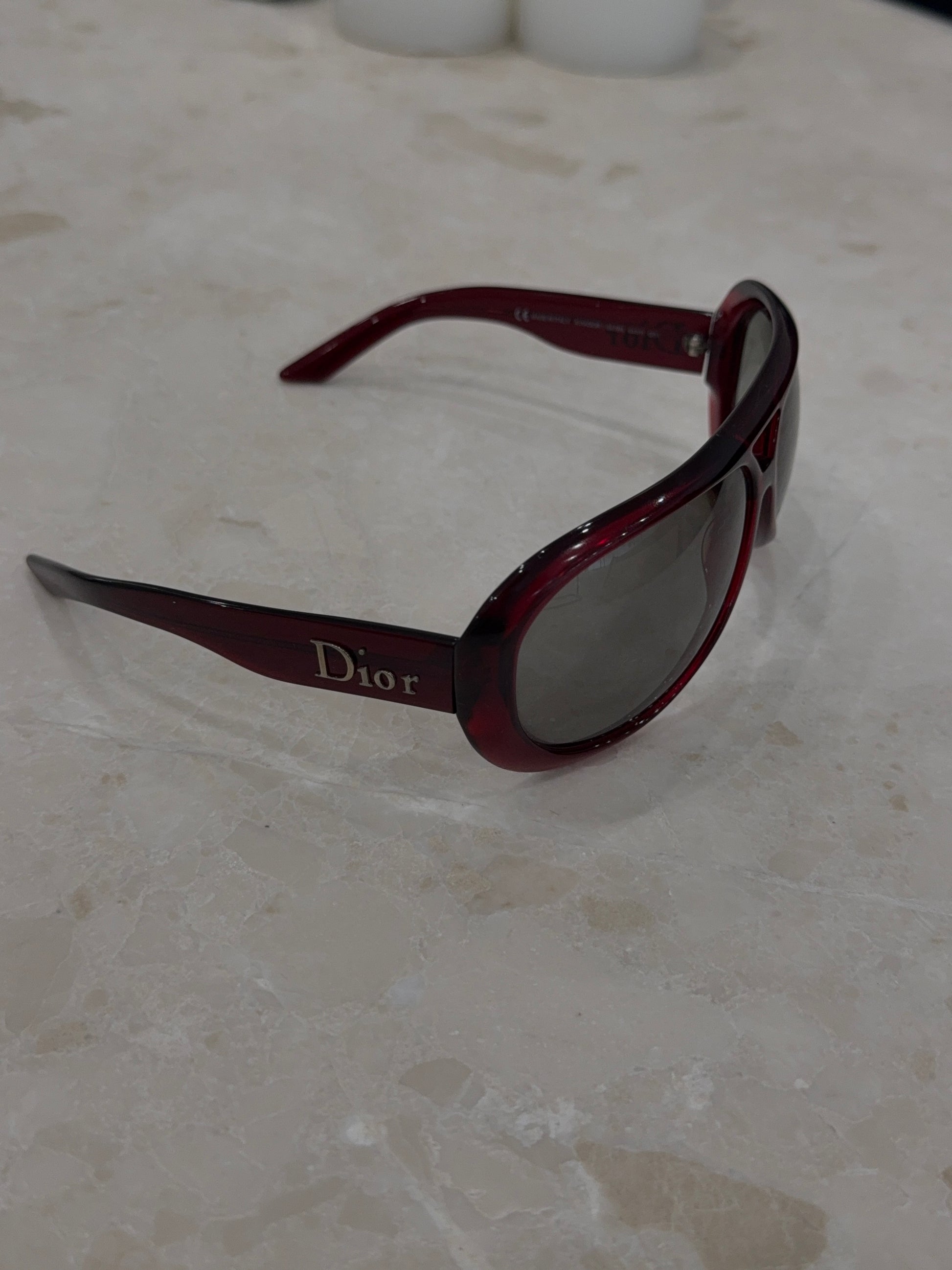 CHRISTIAN DIOR SUNGLASSES RED