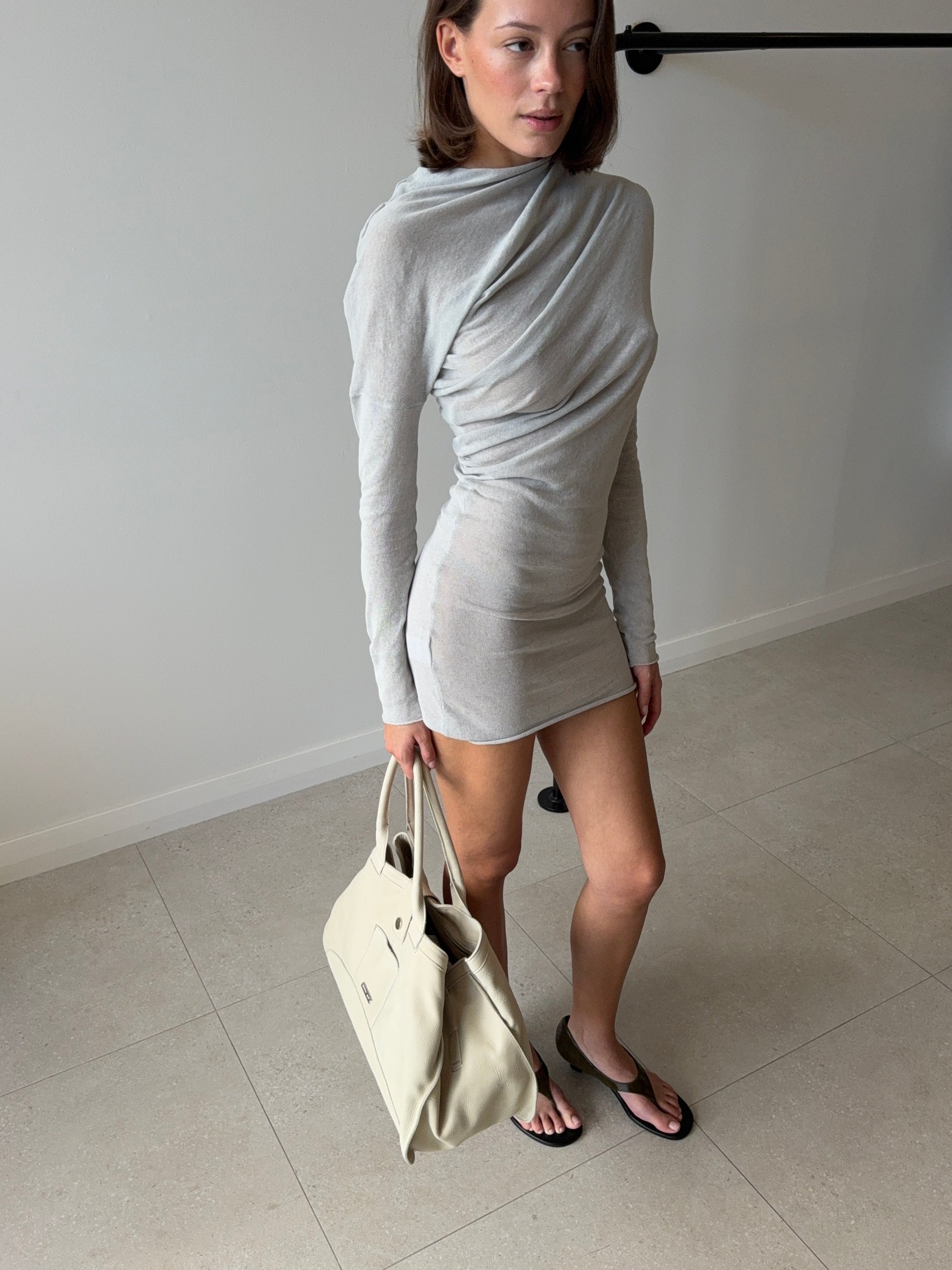 JOJO DRESS GREY BLUE