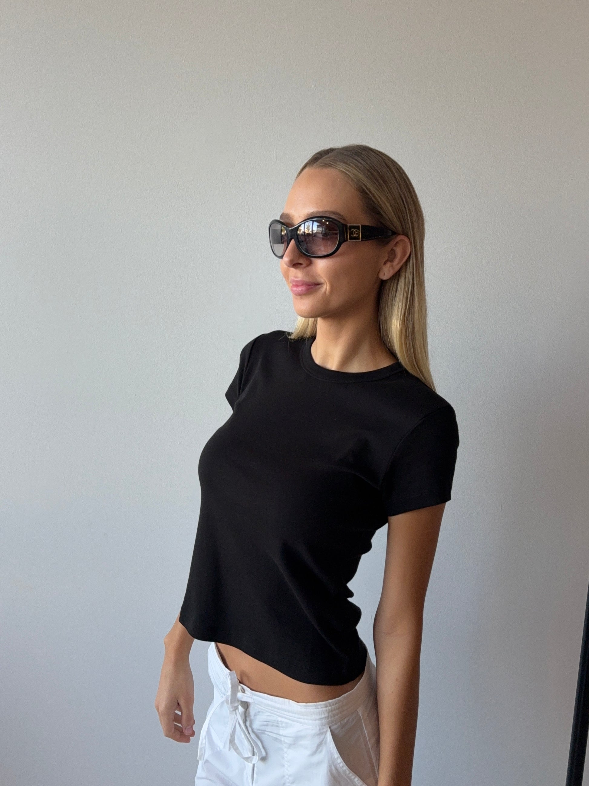 CHANEL SUNGLASSES BLACK