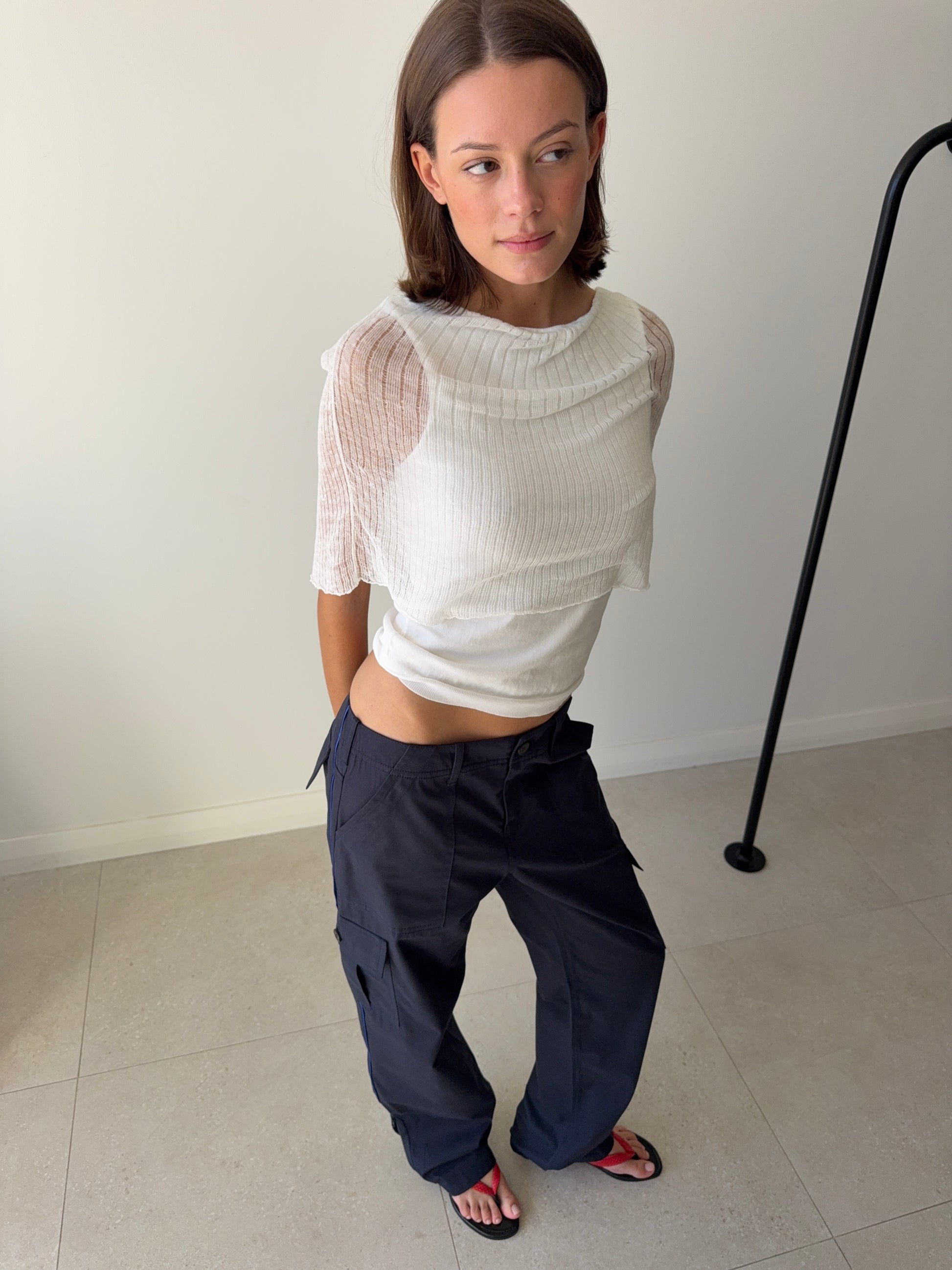 SAPHIRA TOP OFF WHITE