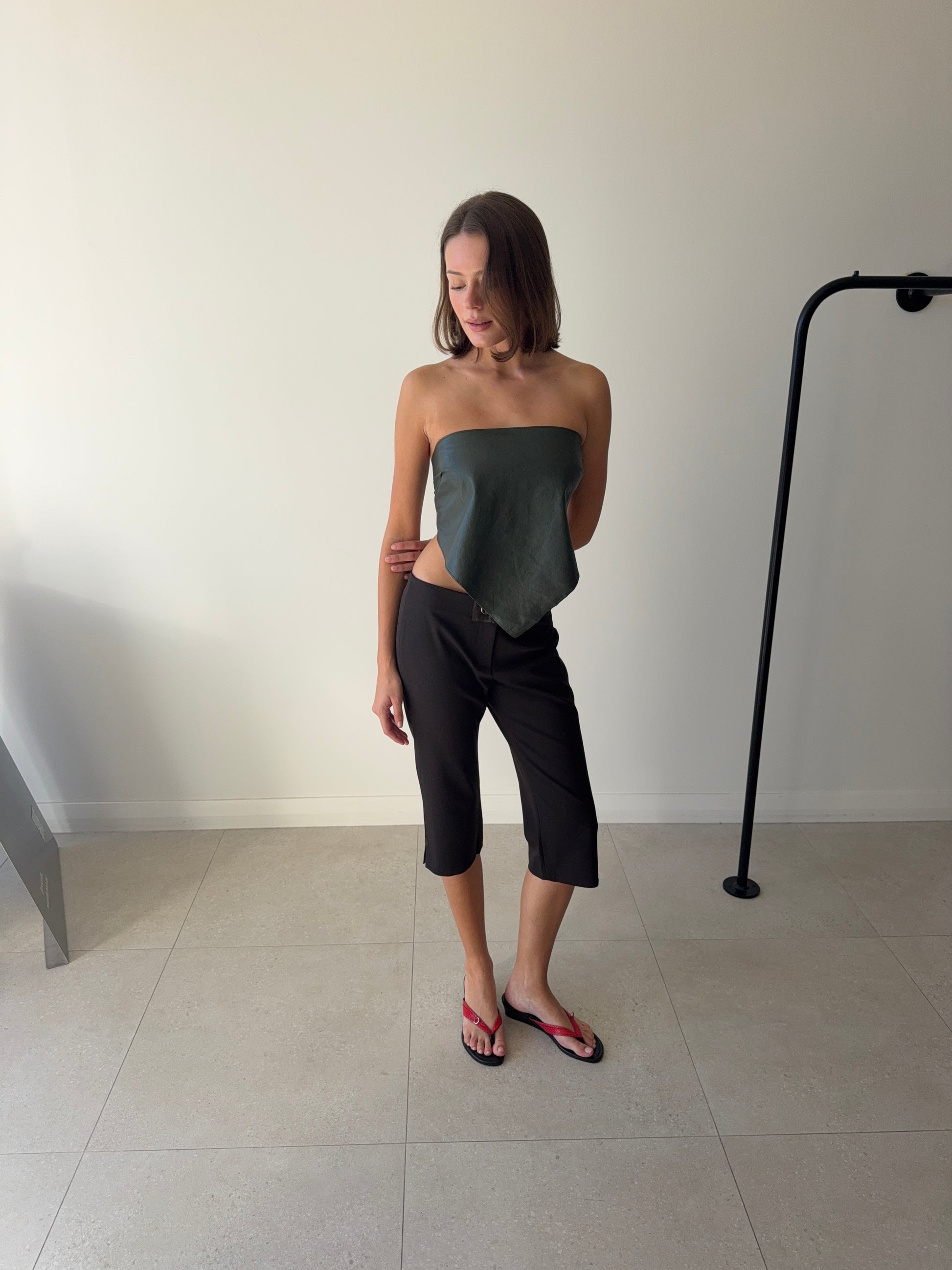 SALIN BROWN CAPRIS