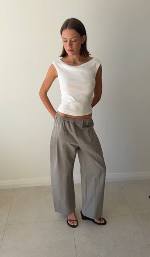 PLEAT PANT SAGE