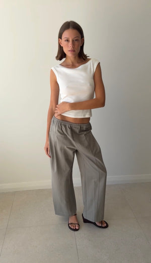 PLEAT PANT SAGE