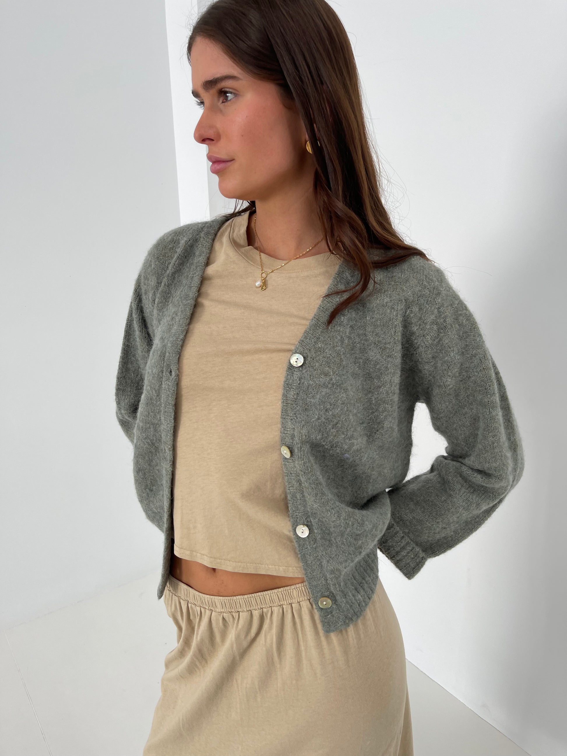 L/S SLEEVE T-SHIRT LOPINTALE VINTAGE PORRIDGE