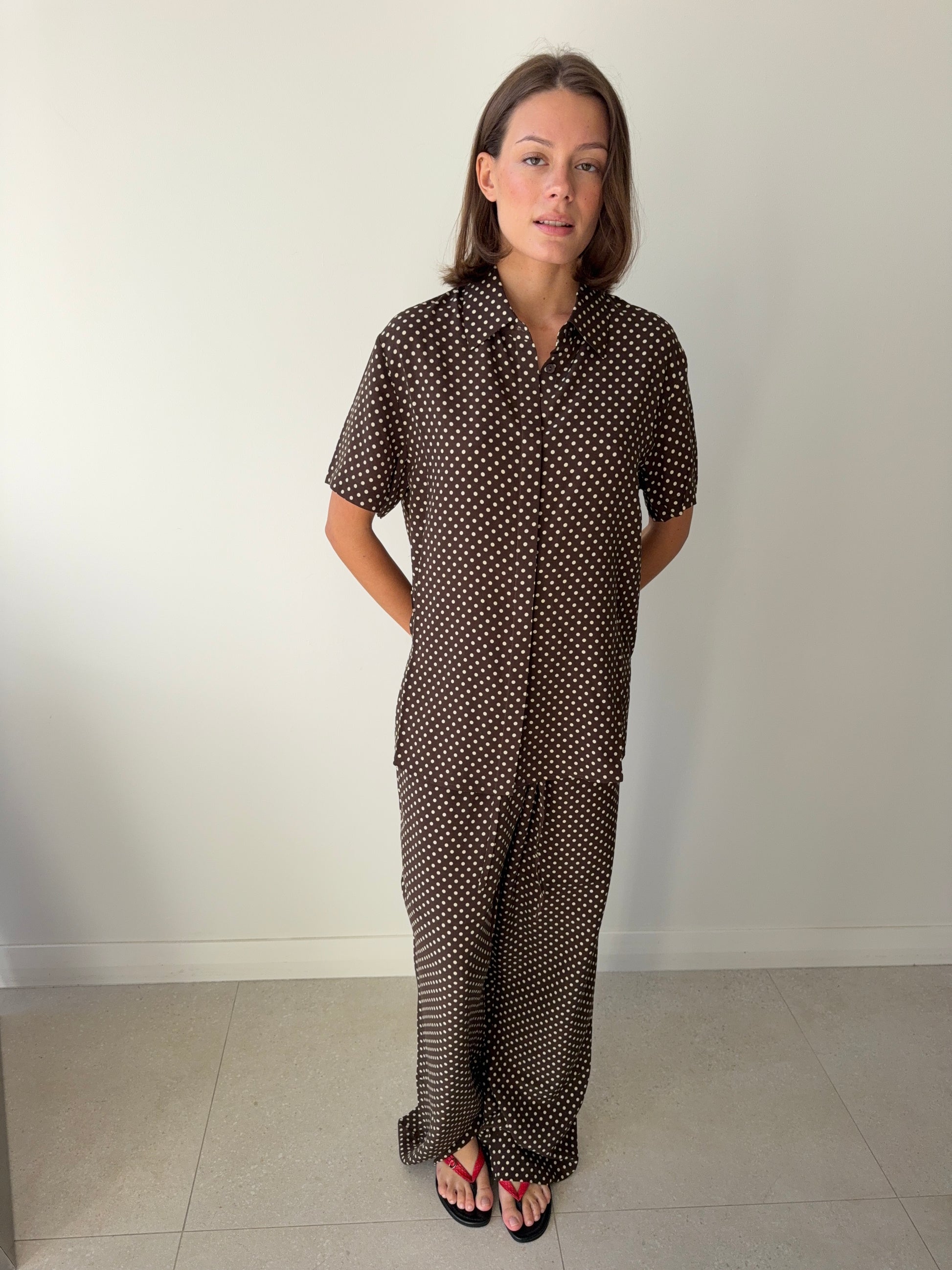 DRAWSTRING TROUSER POLKA DOT