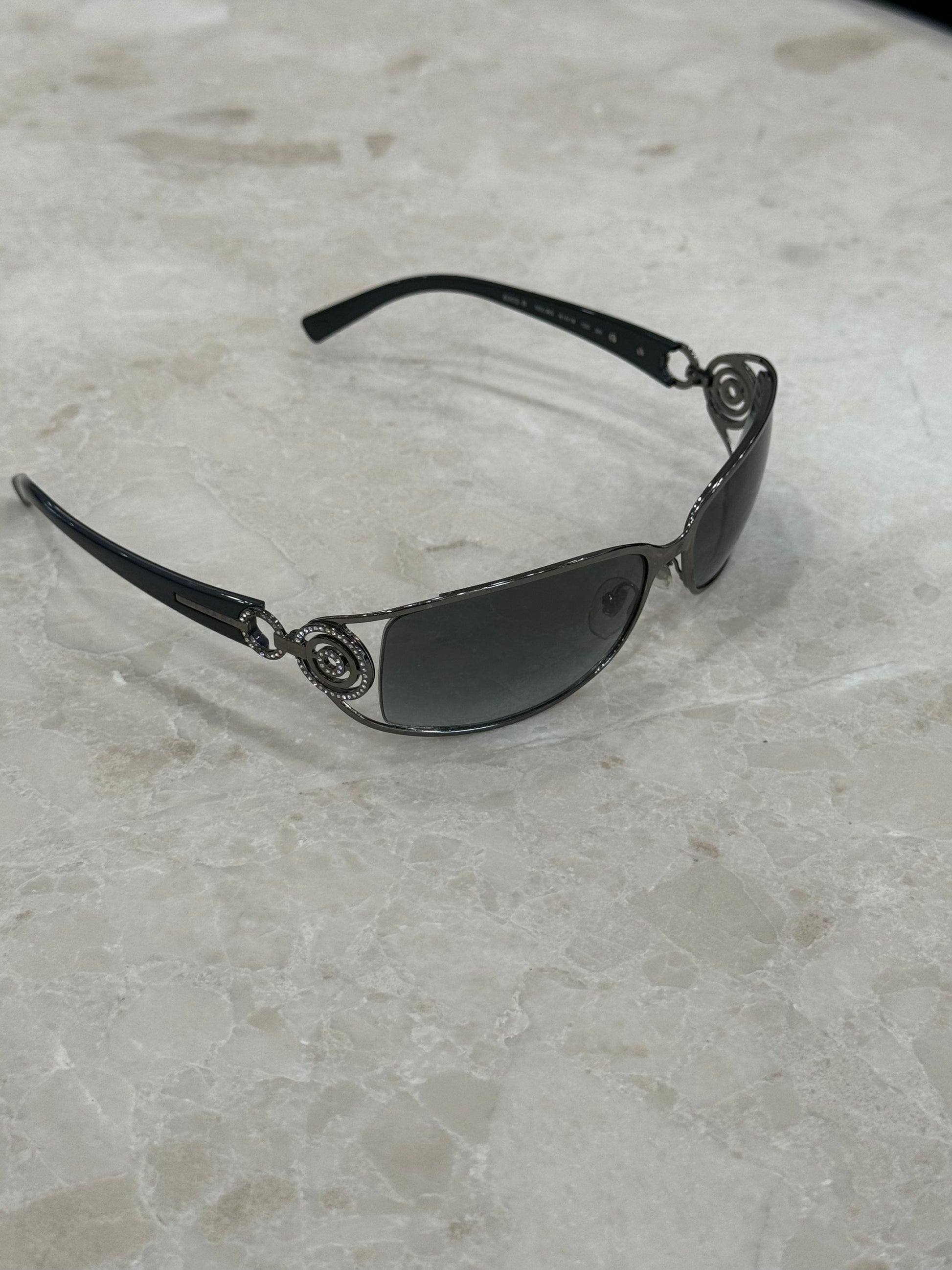 BVLGARI SUNGLASSES METAL SILVER