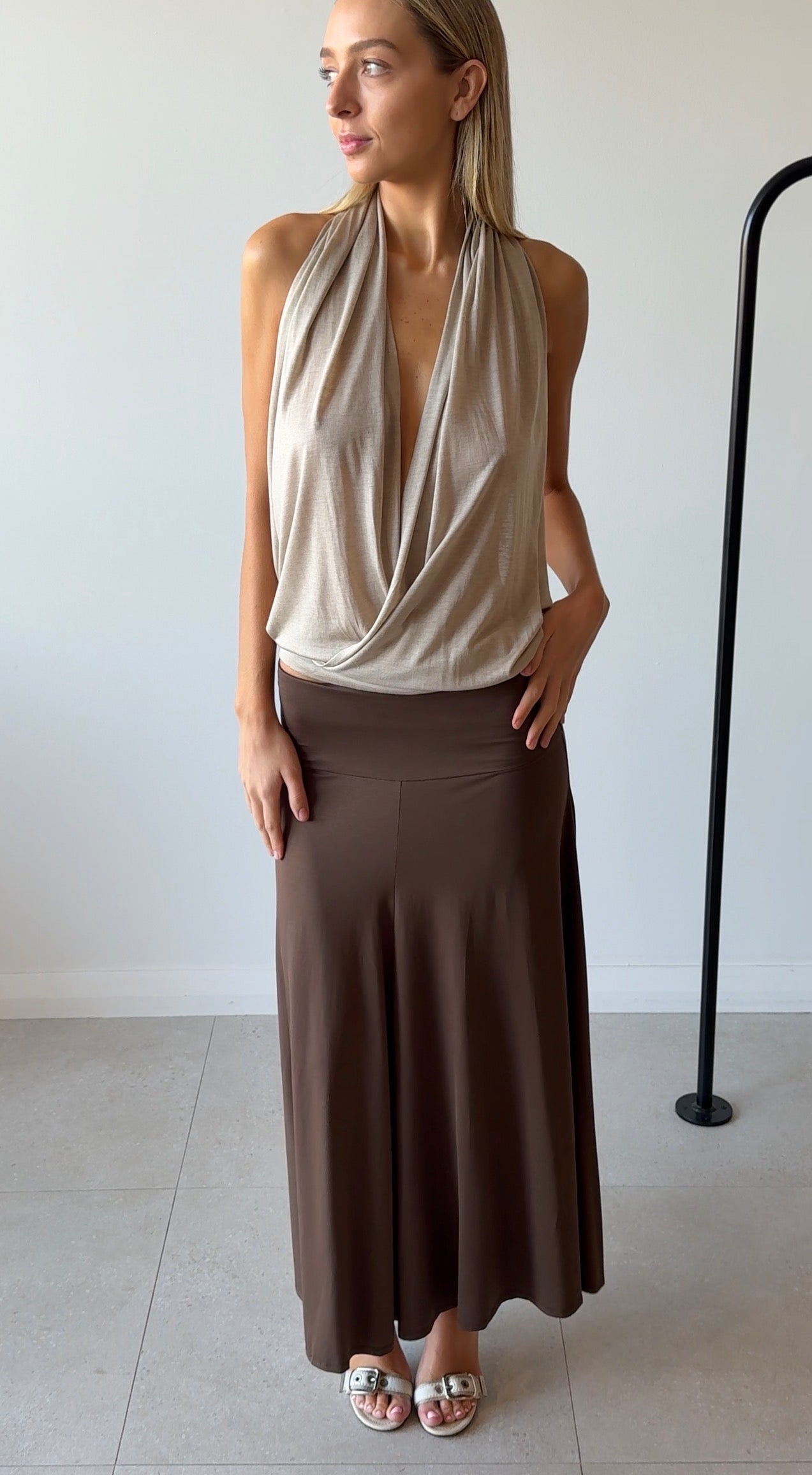 RUMI SKIRT BROWN