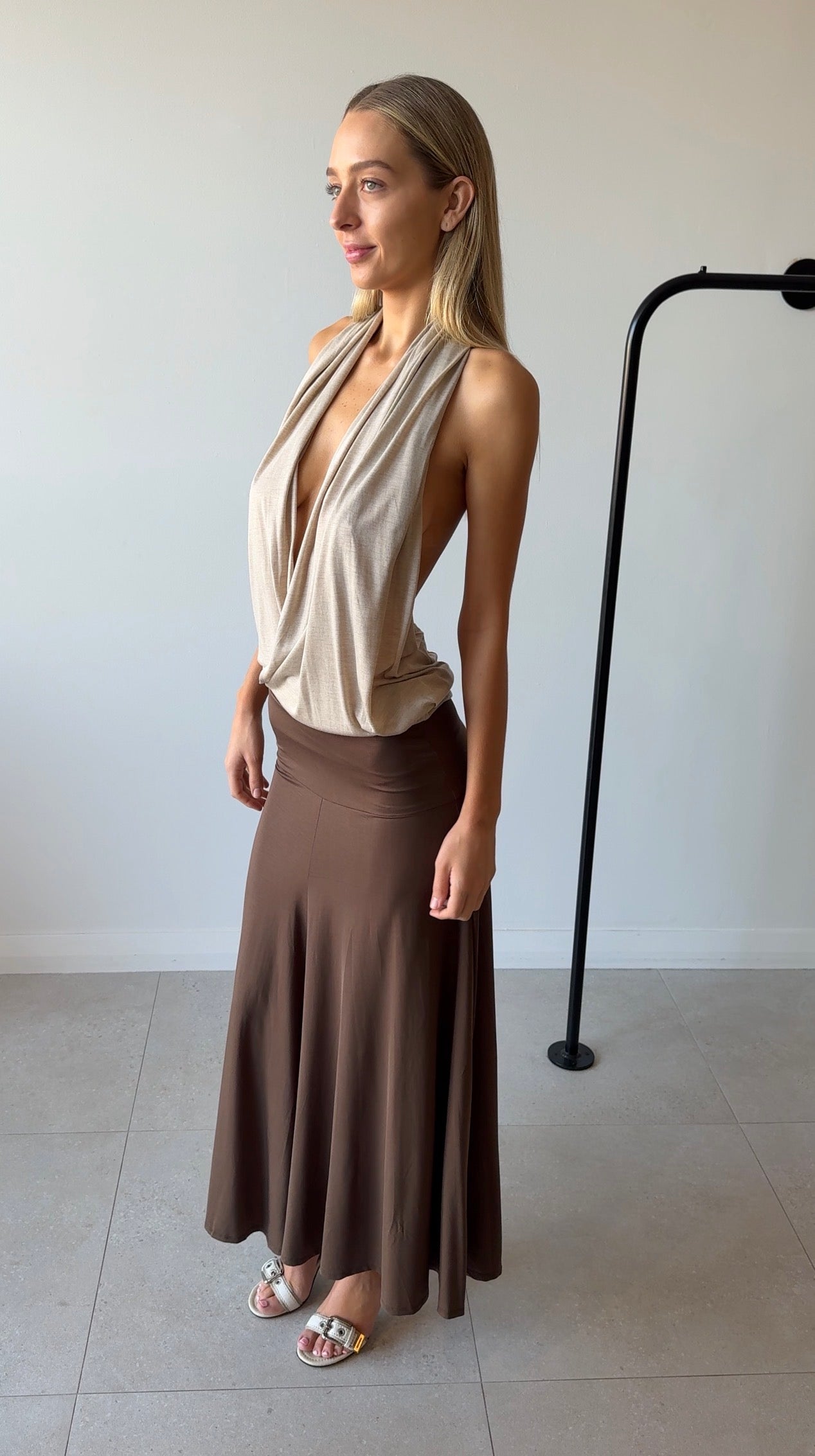RUMI SKIRT BROWN