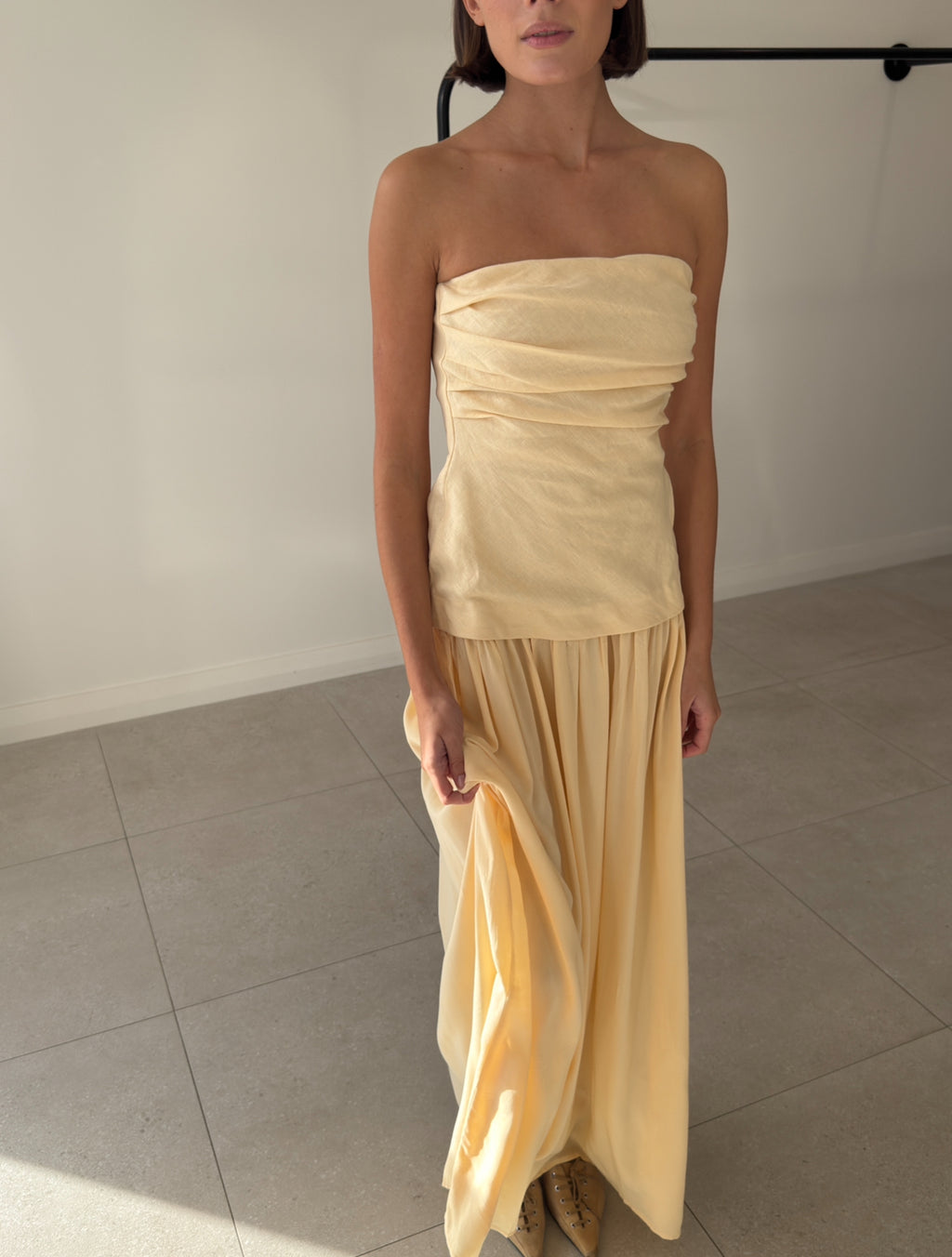 HEDY MAXI DRESS BUTTER