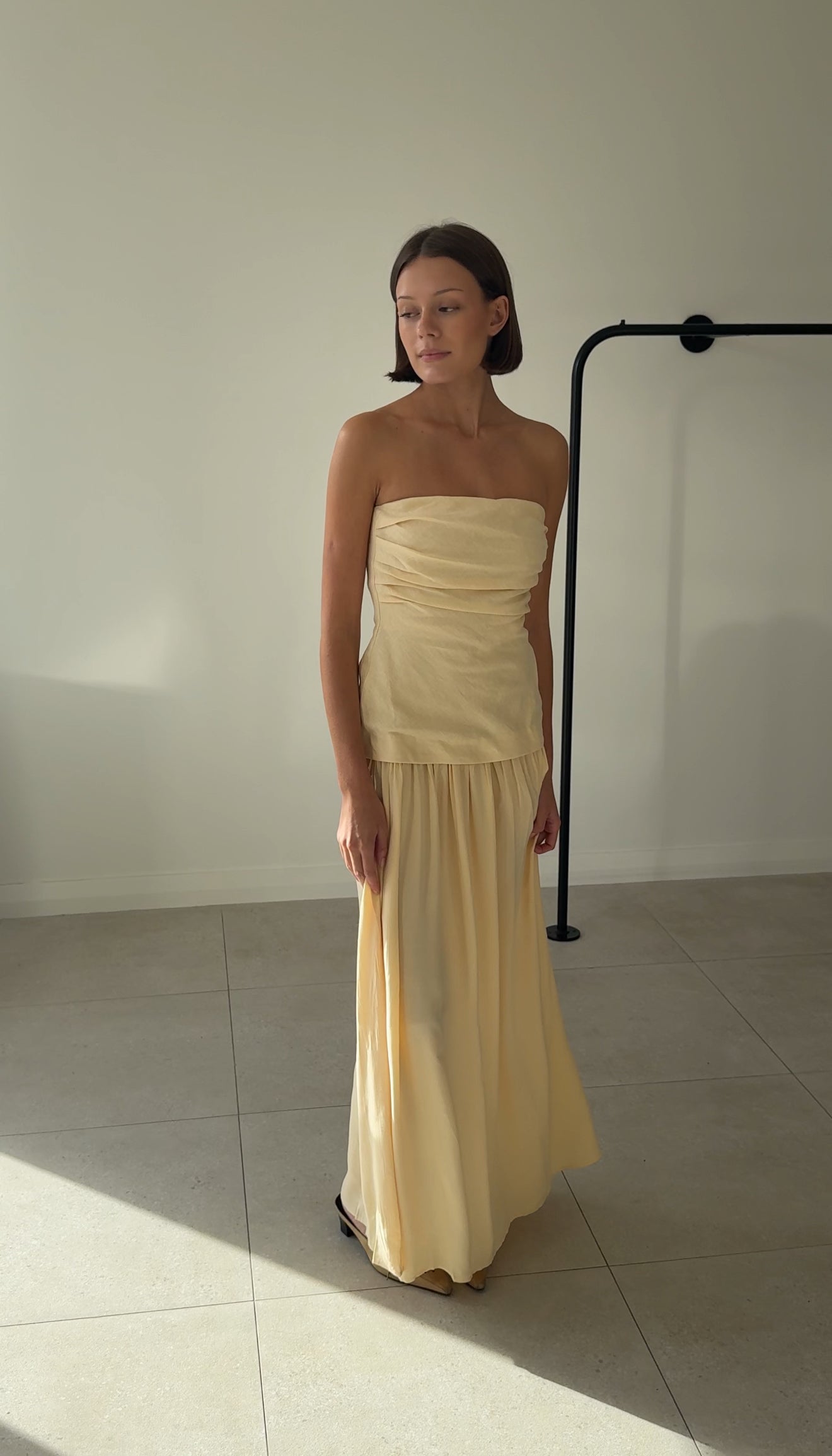 HEDY MAXI DRESS BUTTER