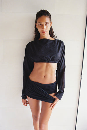 TWISTI MINI SKIRT BLACK