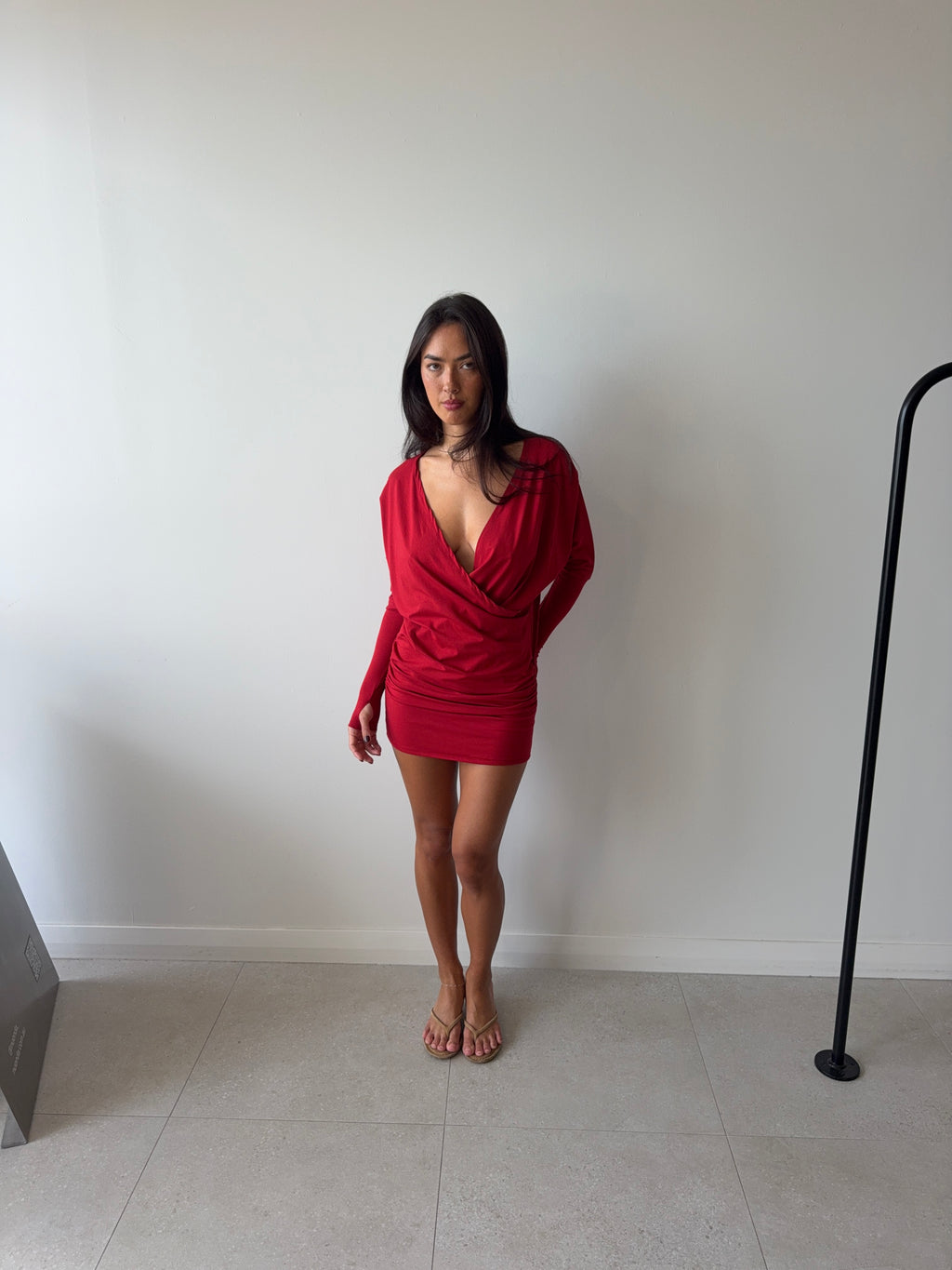ZAYA MINI DRESS RED