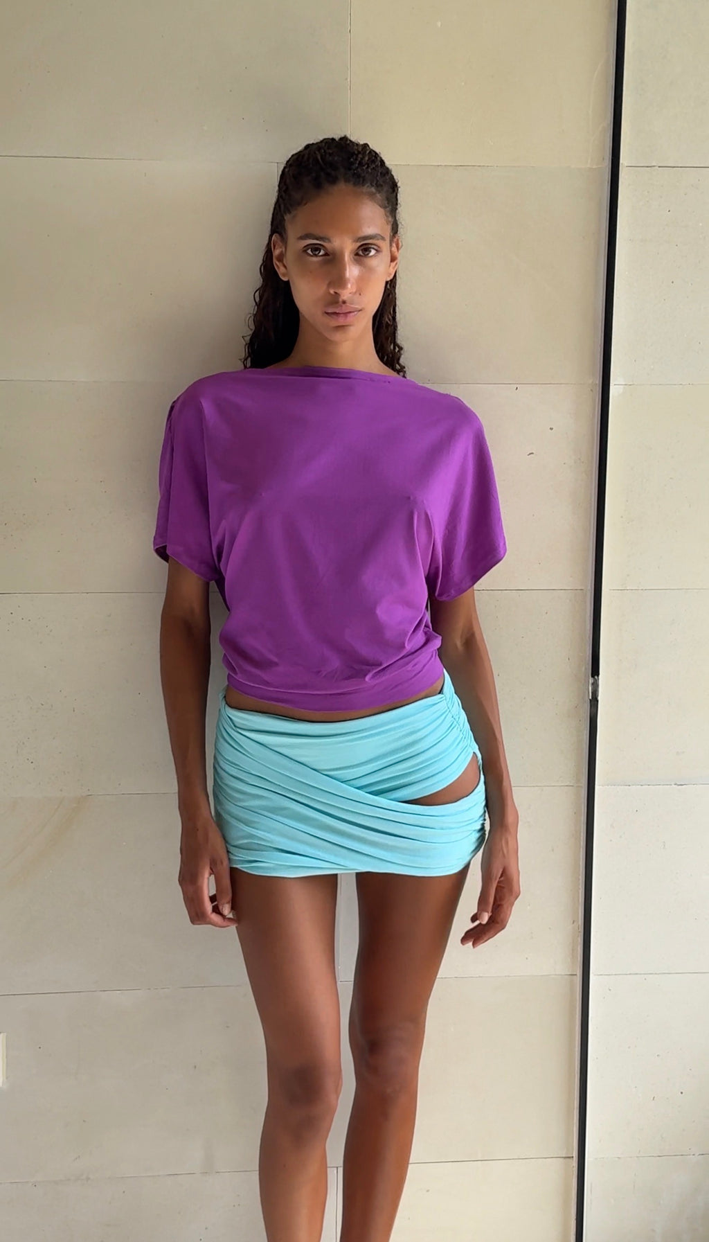 NAYA SHORT SLEEVE WRAP TOP