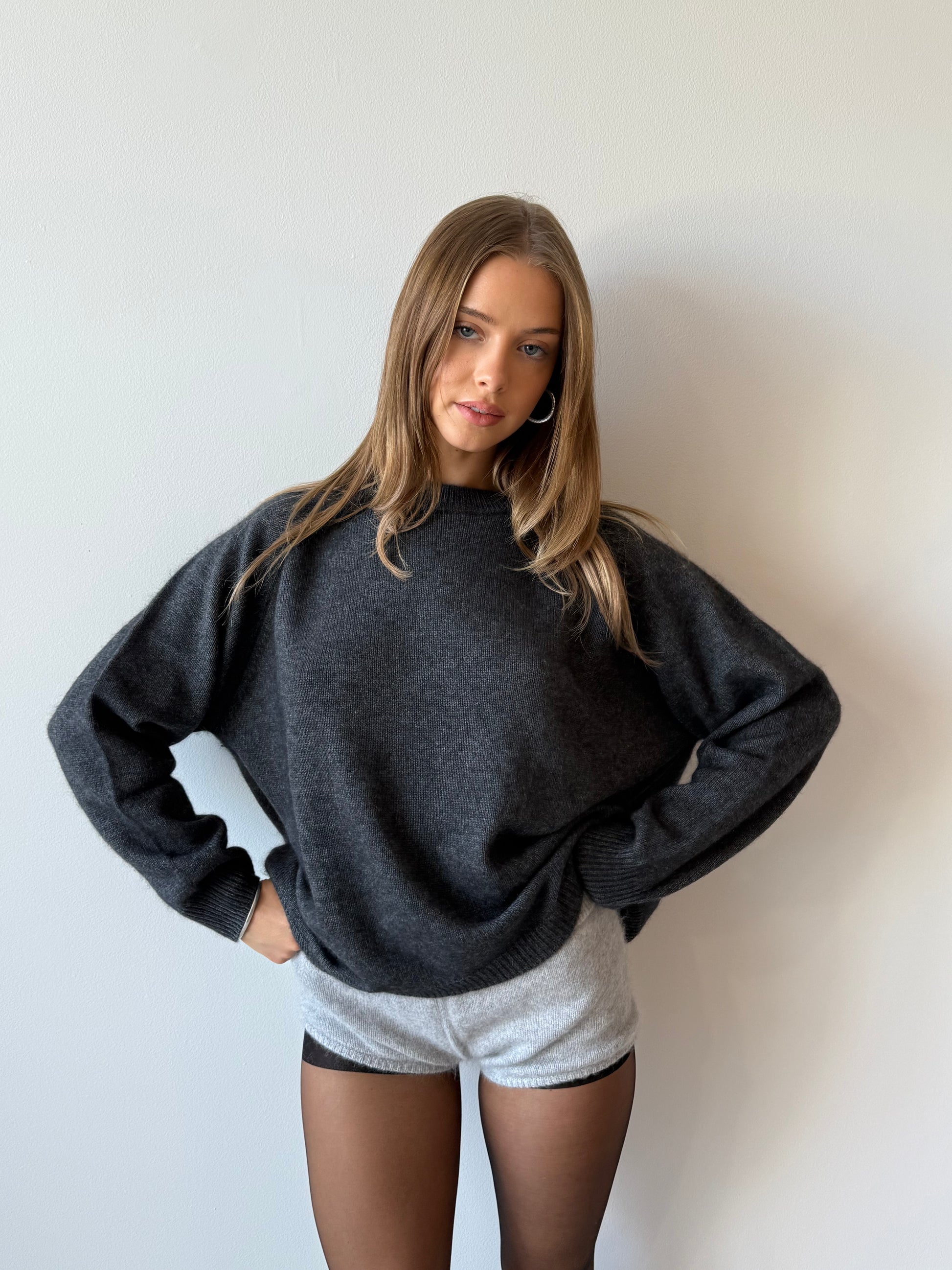 LUKE MINI SHORTS GREY MELANGE