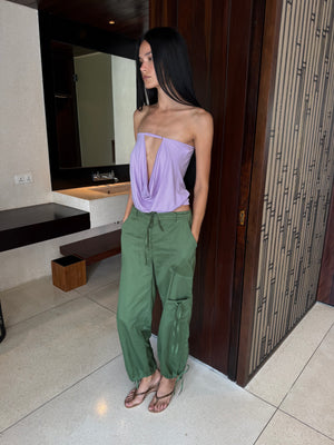 ZYA CARGO PANT GREEN