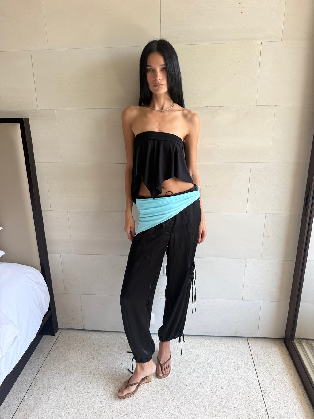 LOU SINGLE MINI SKIRT BLACK
