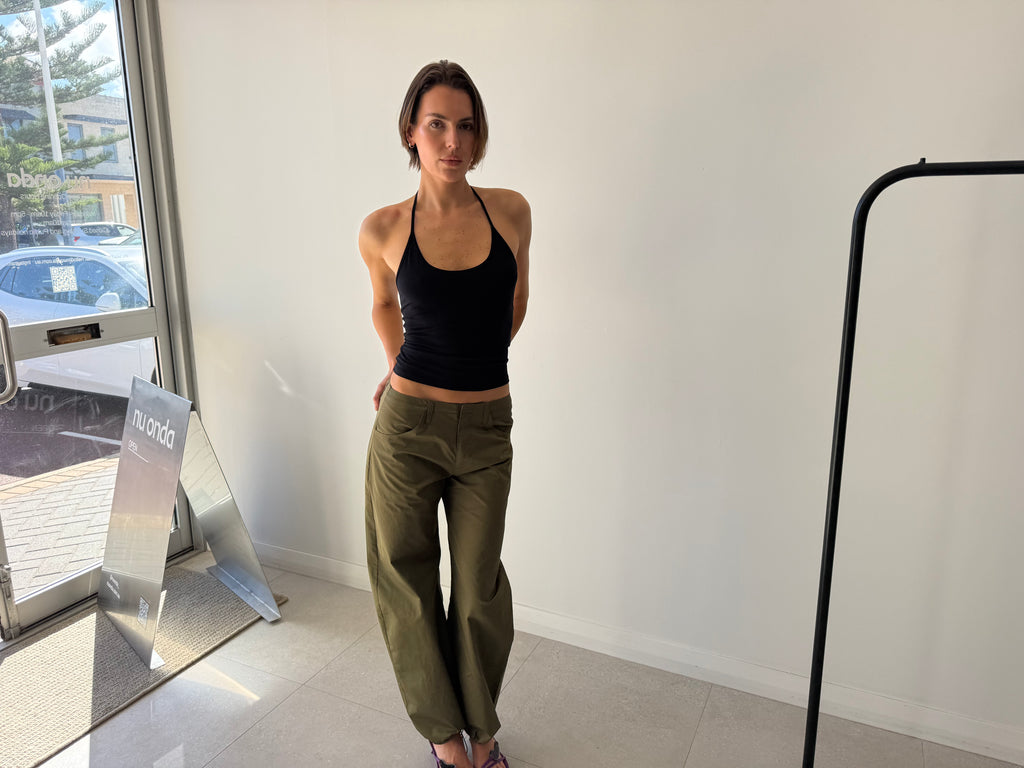 ISLA CINCH PANT DEEP OLIVE