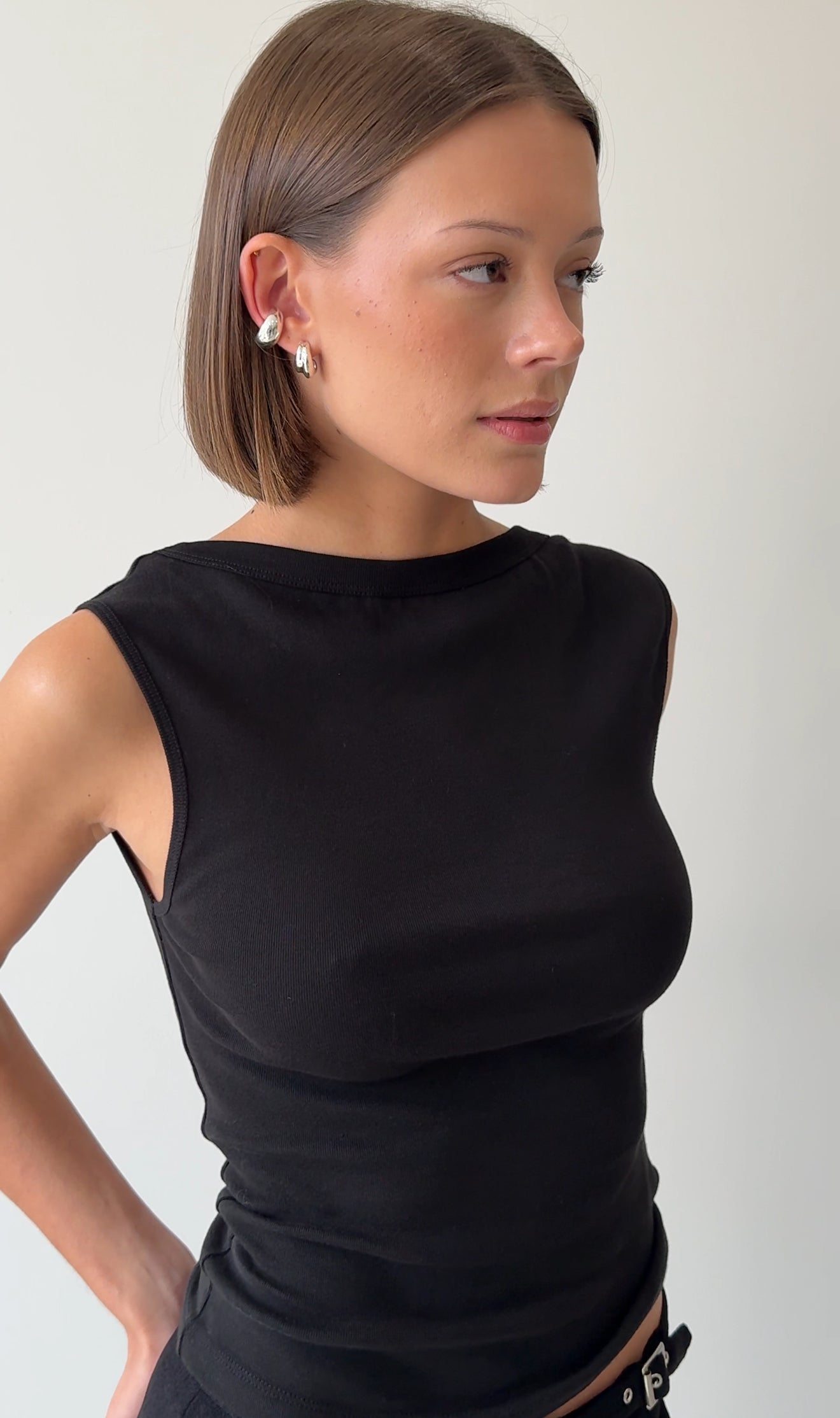 MEGA HOOPS SMALL SILVER