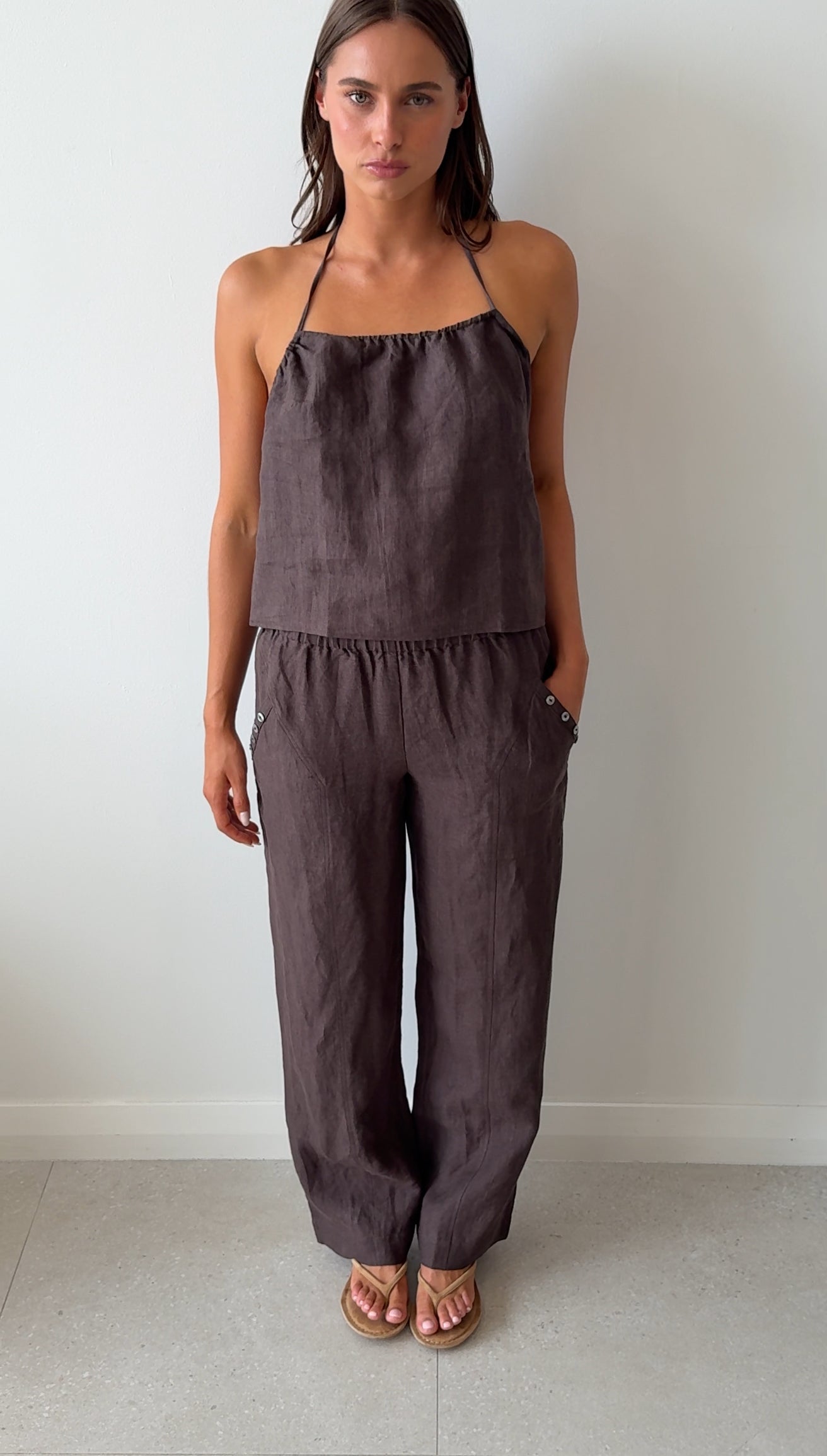 O RING HALTER BARK