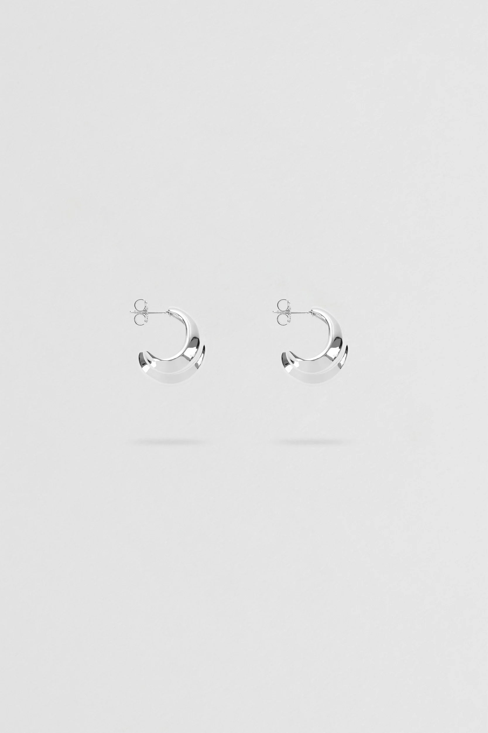 MEGA HOOPS SMALL SILVER