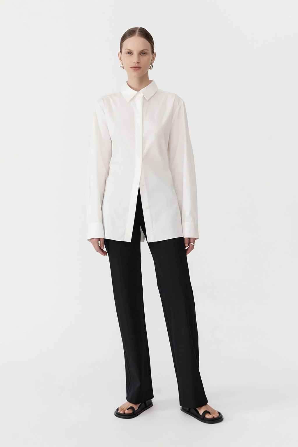 OPEN BACK SHIRT WHITE