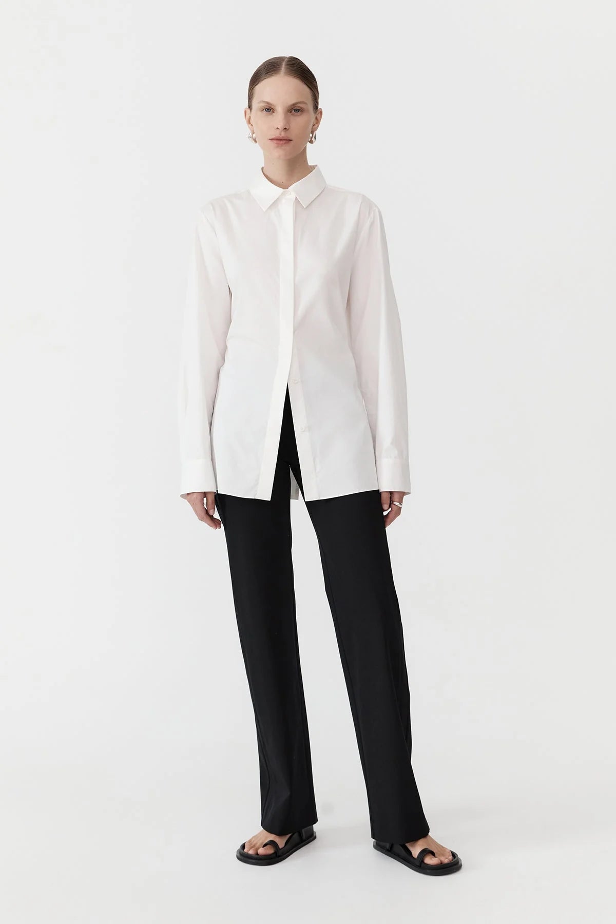 OPEN BACK SHIRT WHITE