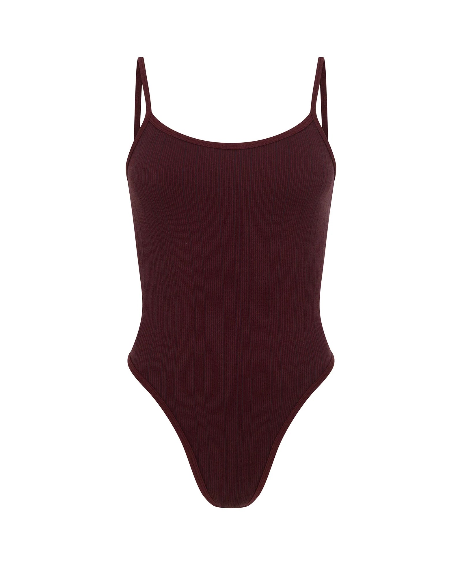 PINSTRIPE WOOL BODYSUIT MULBERRY
