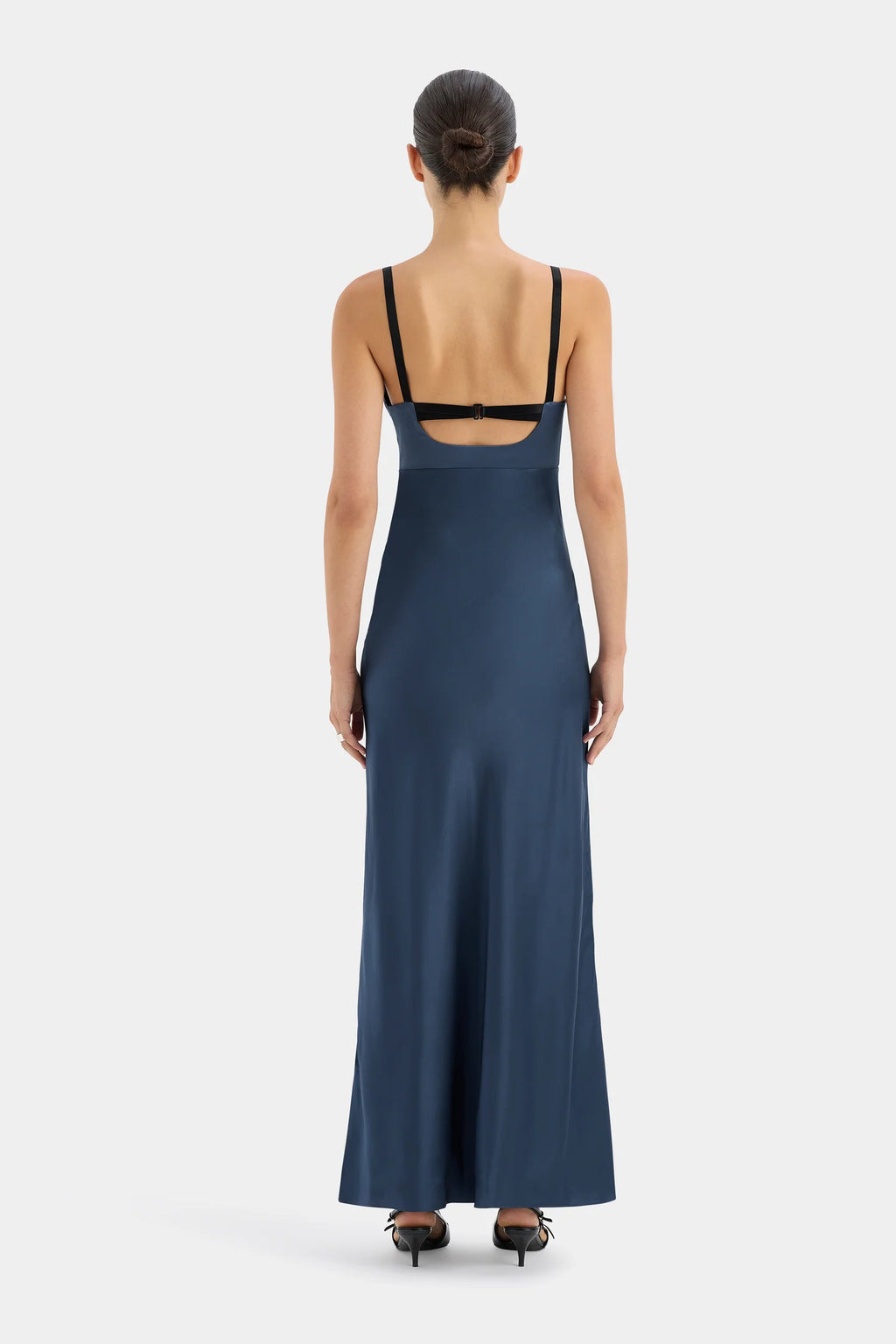 DEPECHE BALCONETTE GOWN DARK BLUE