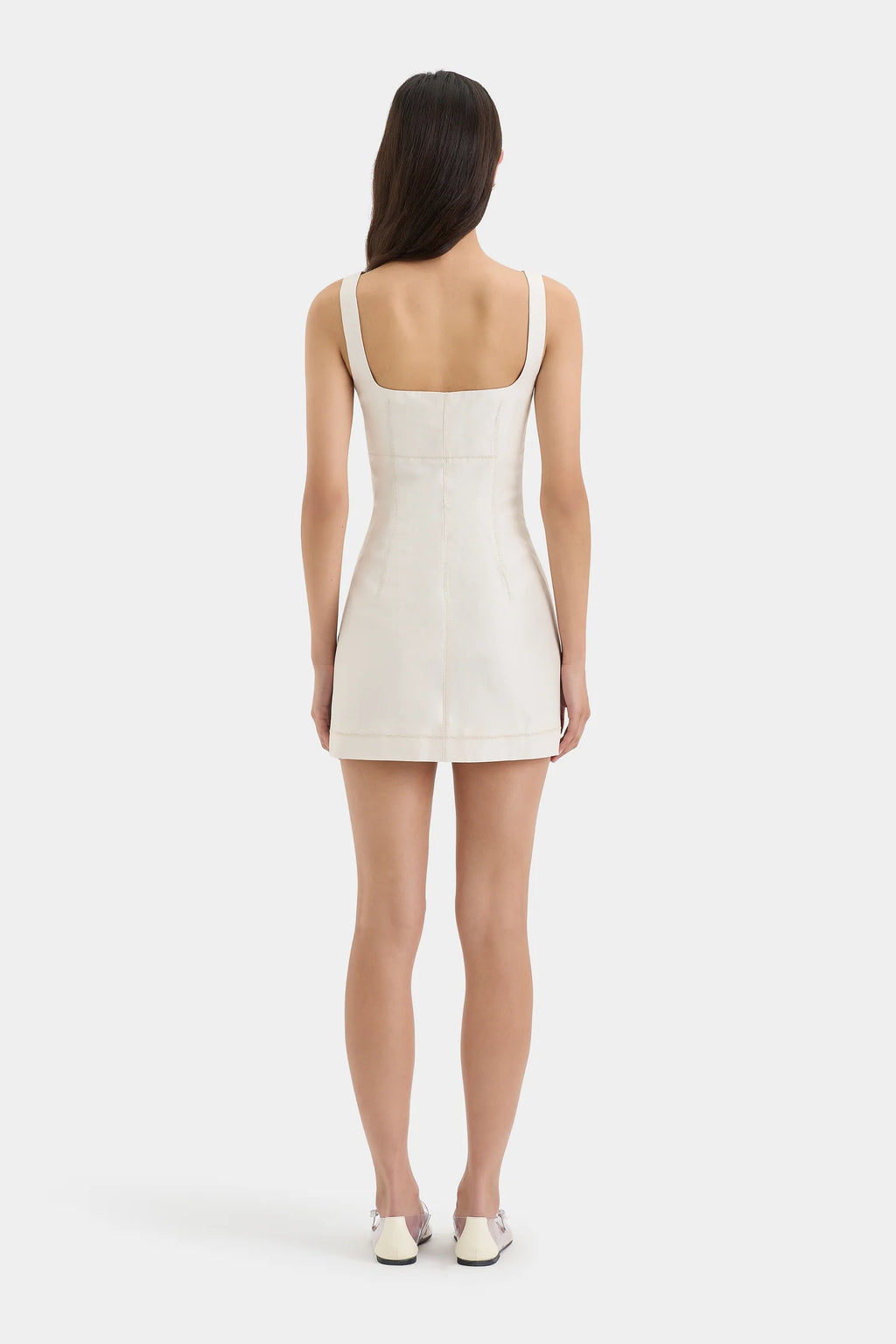EMILIA CORSET MINI DRESS NATURAL